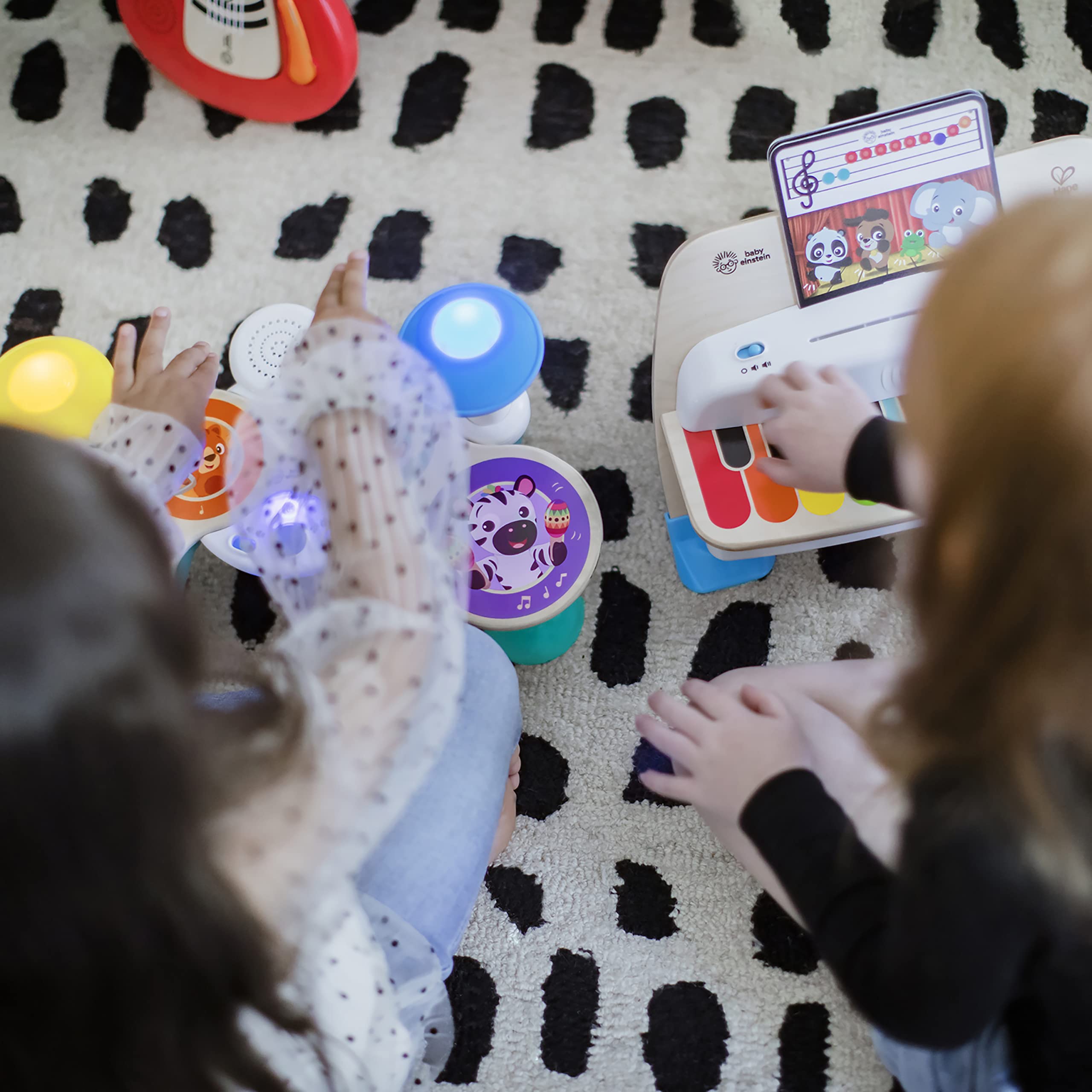 Baby Einstein Together in Tune Drums - Wireless Wooden Musical Toddler Toy 6