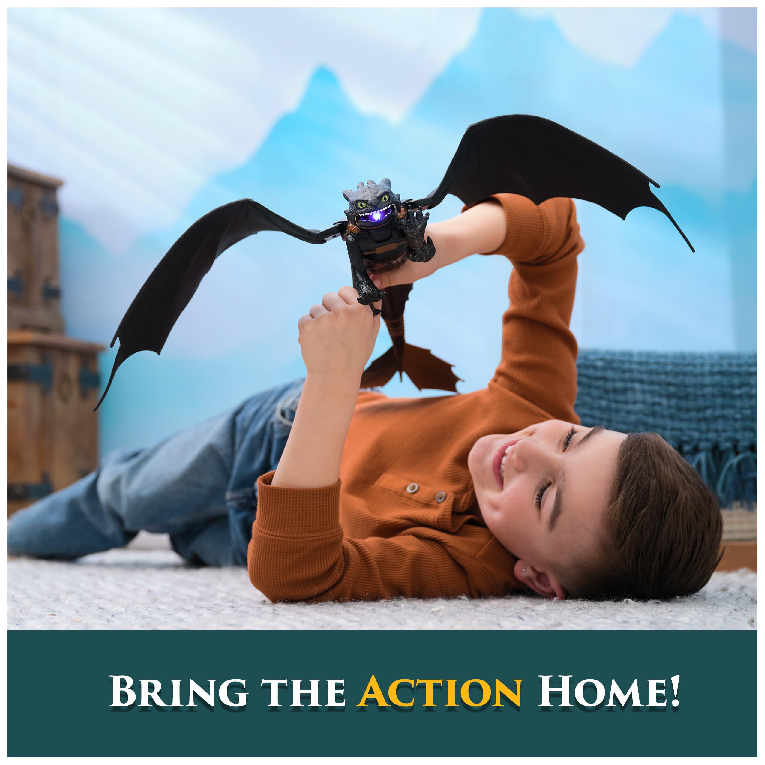 Dreamworks Dragons Ultimate Plasma Blast Toothless - Light-Up Action Figure for Kids 4+ 6