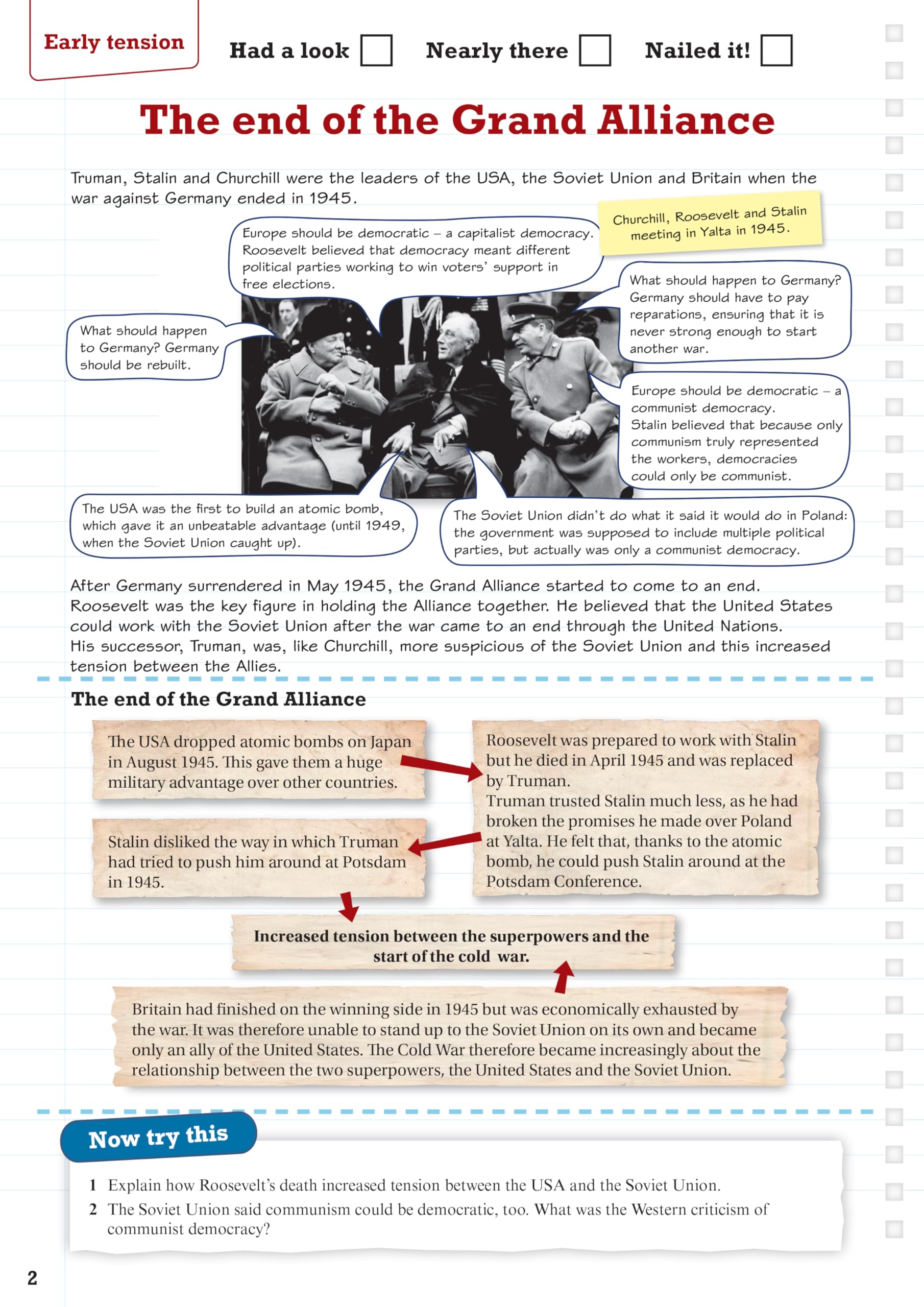PEARSON EDUCATION REVISE Edexcel GCSE (9-1) History Superpower Relations & Cold War Revision Guide + Workbook | 2021/2022 Exams 4