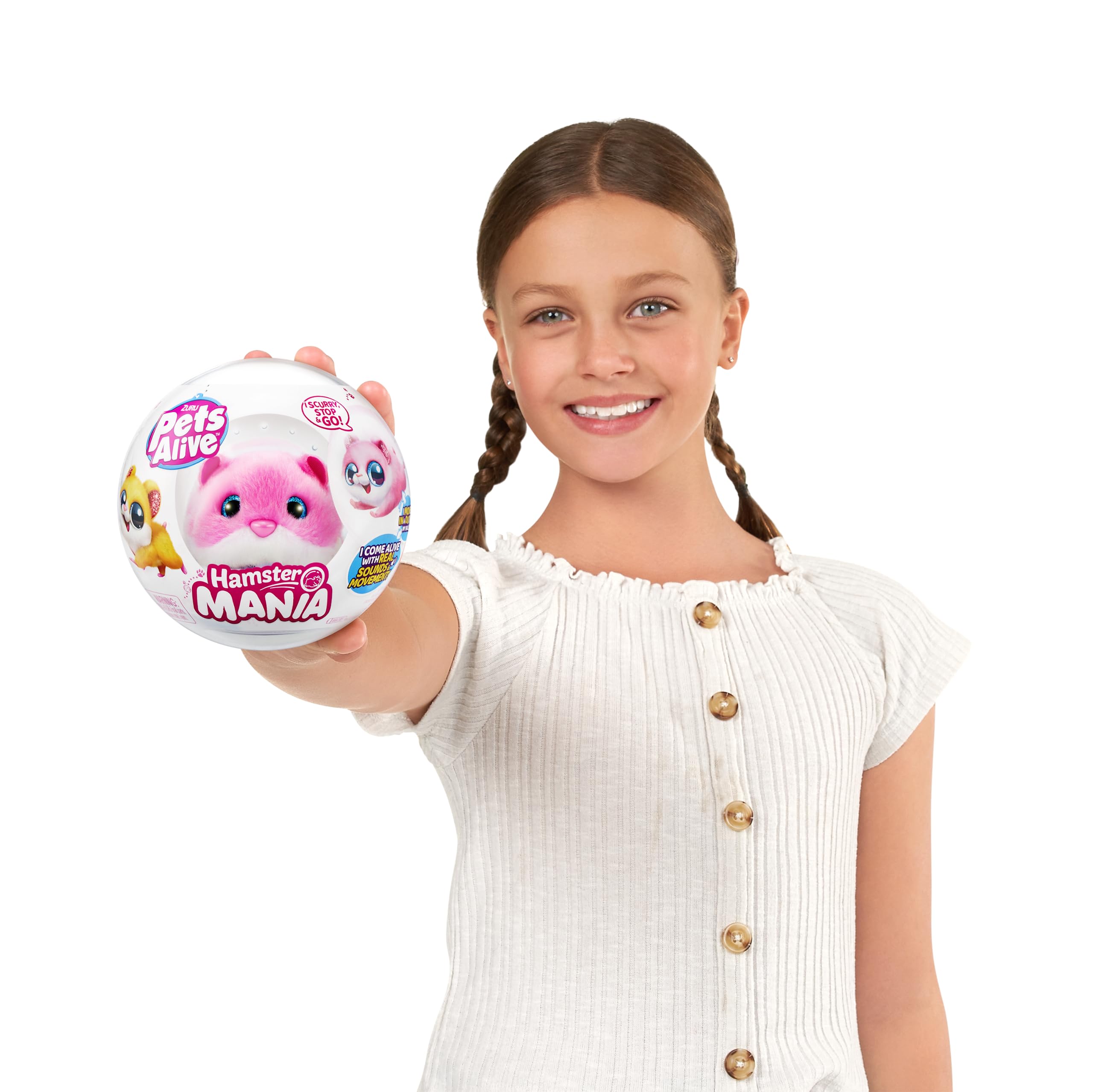 ZURU Hamster Mania Orange - Interactive Electronic Hamster Toy with 20+ Sounds, Ages 3+ 4