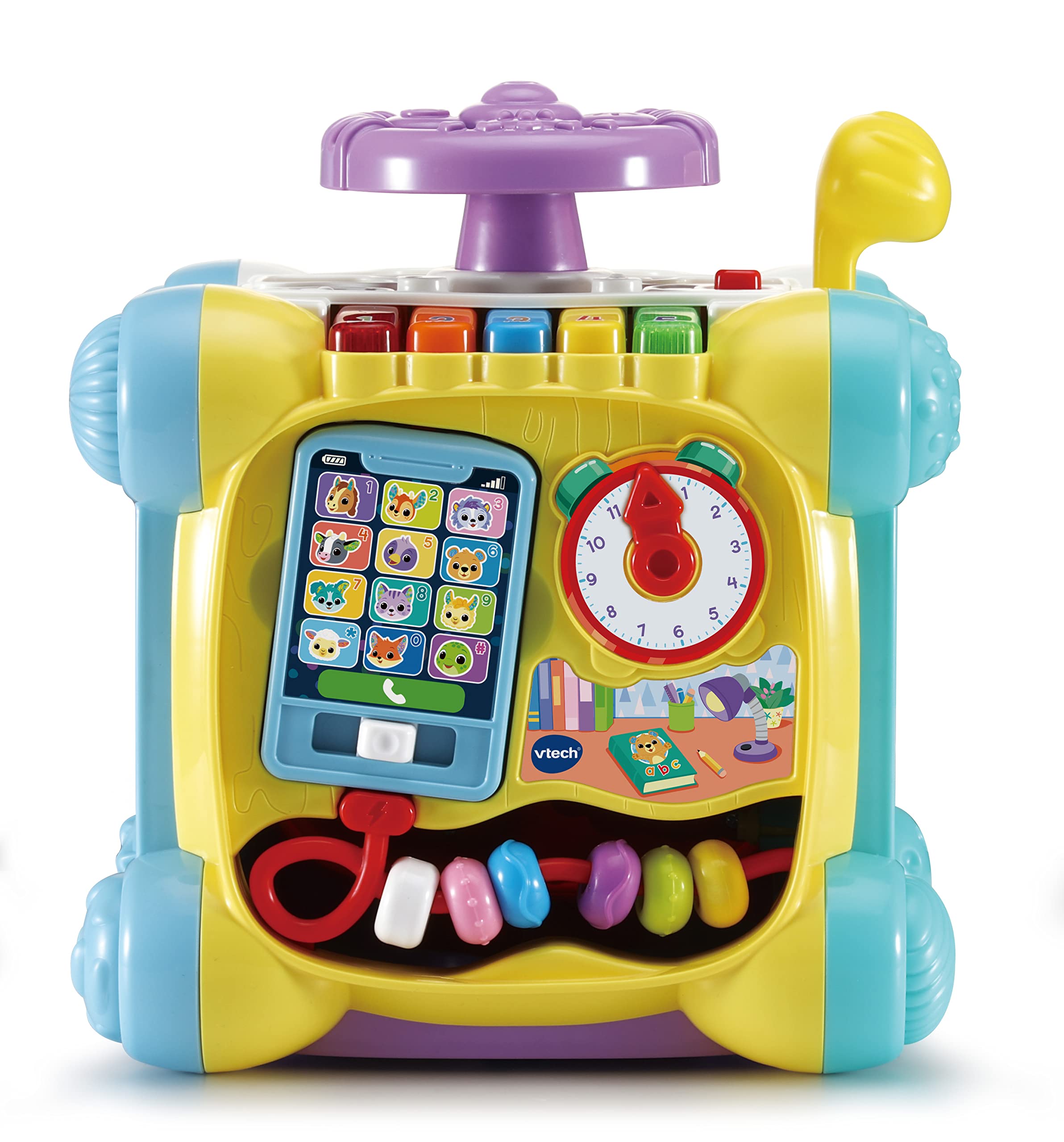 VTech Twist & Play Cube - Interactive Baby Toy with Steering Wheel & Learning Activities for 9 Months+ 7