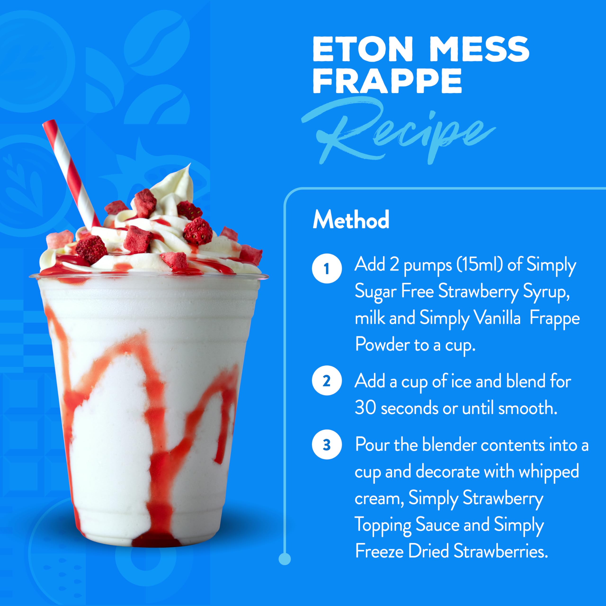 Simply Sugar Free Strawberry Syrup 1 Litre - Low Calorie Beverage Syrup for Drinks & Baking 7