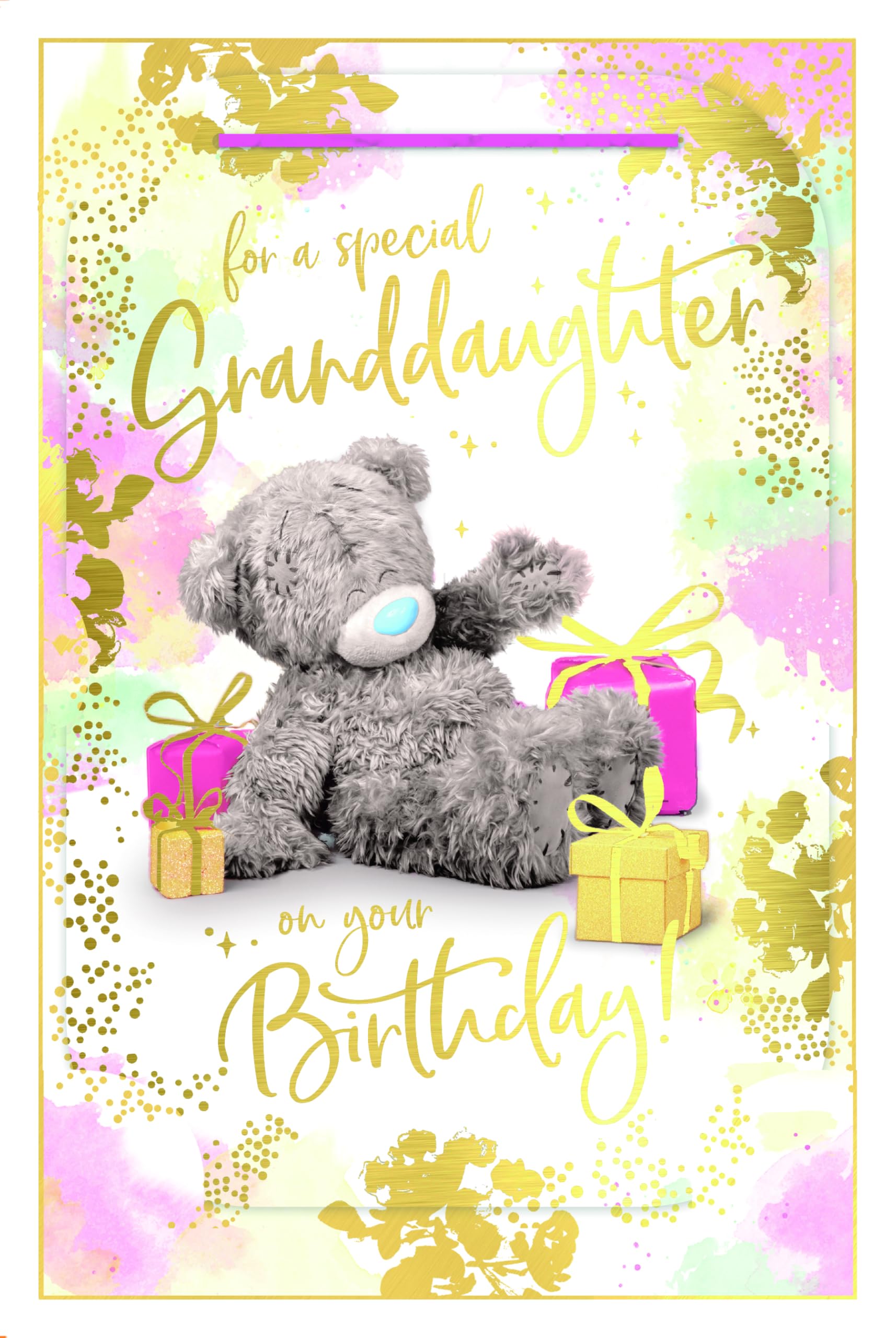 Me To You Bear Granddaughter Birthday Card | 3D Photo Finish Keepsake | 6 x 9 in 1