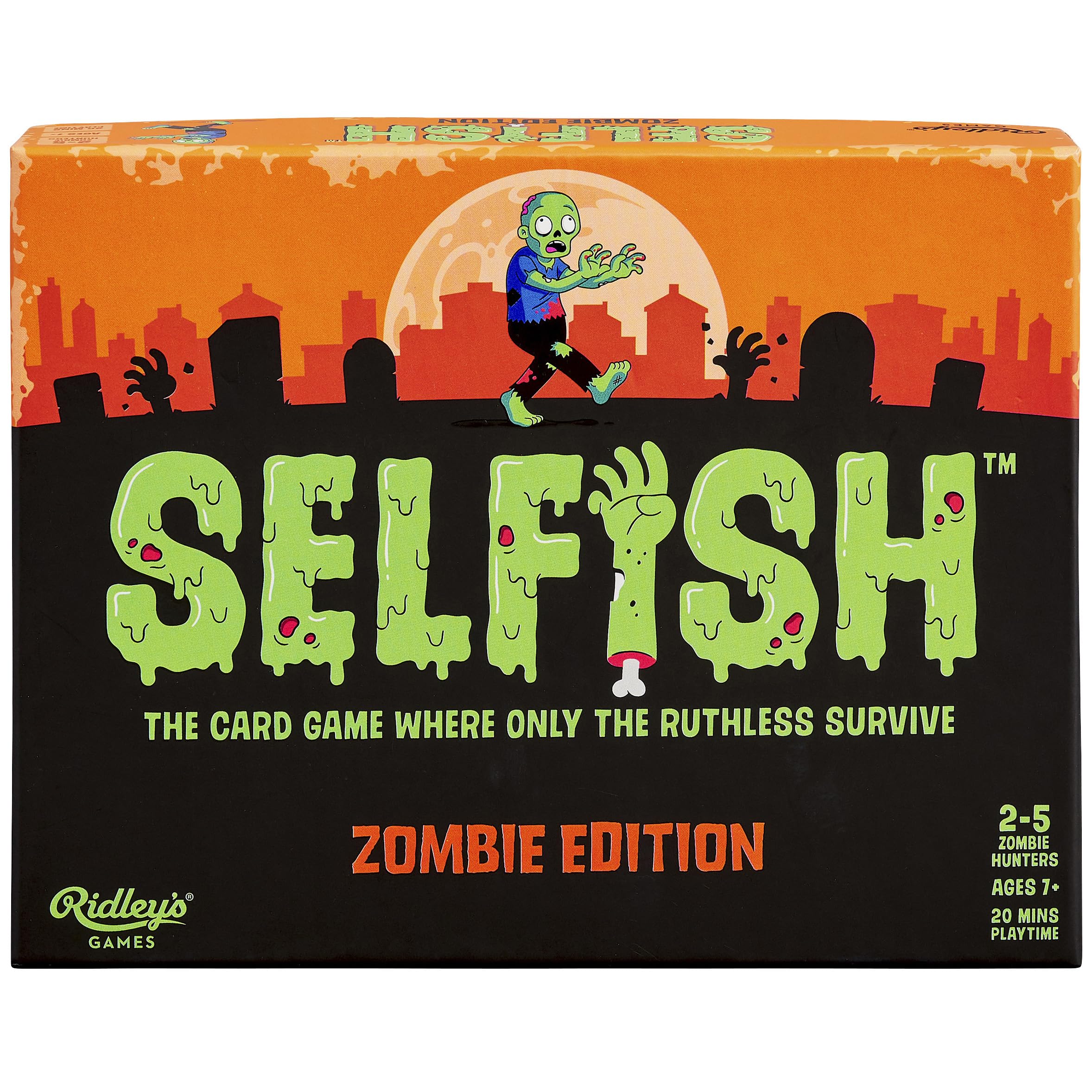 Ridley's Games Selfish: Zombie Edition Game GME028 Strategy Card Game | Multicoloured 1