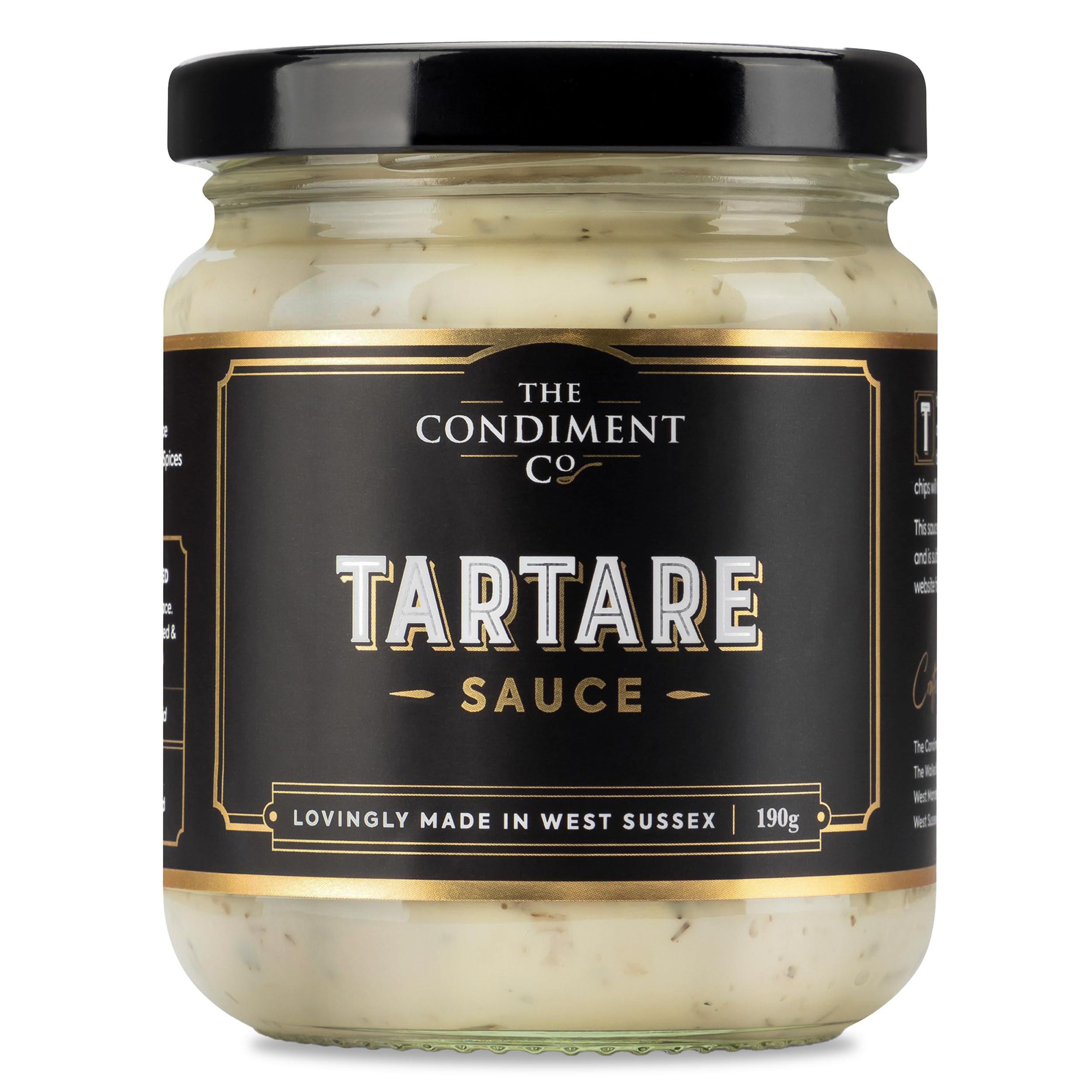 The Condiment Company Tartare Sauce 190g - Creamy Seafood Sauce for Fish & Chips