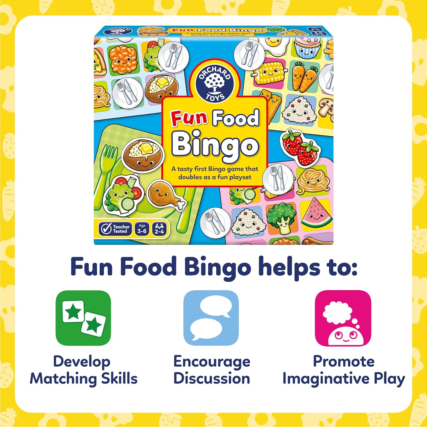 Orchard Toys Fun Food Bingo Board Game 6