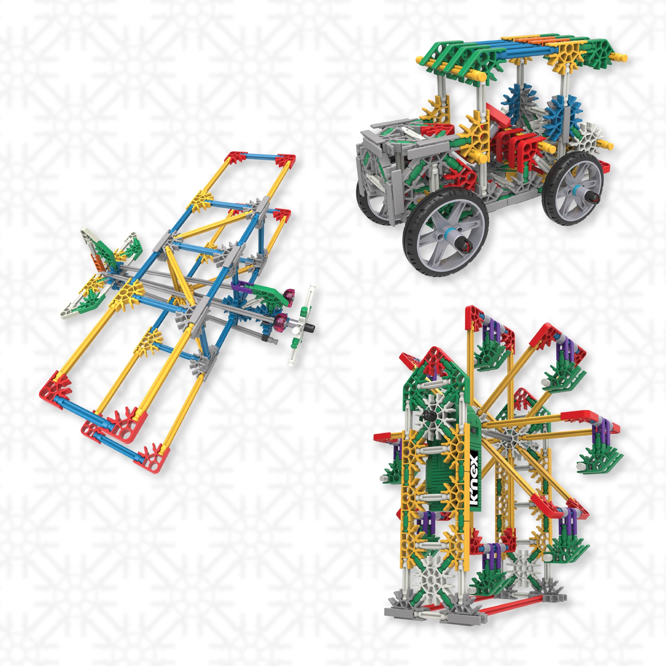 K'NEX 23012 Imagine Power and Play Motorised Building Set - 529-Piece STEM Learning Toy for Kids 7+ 62