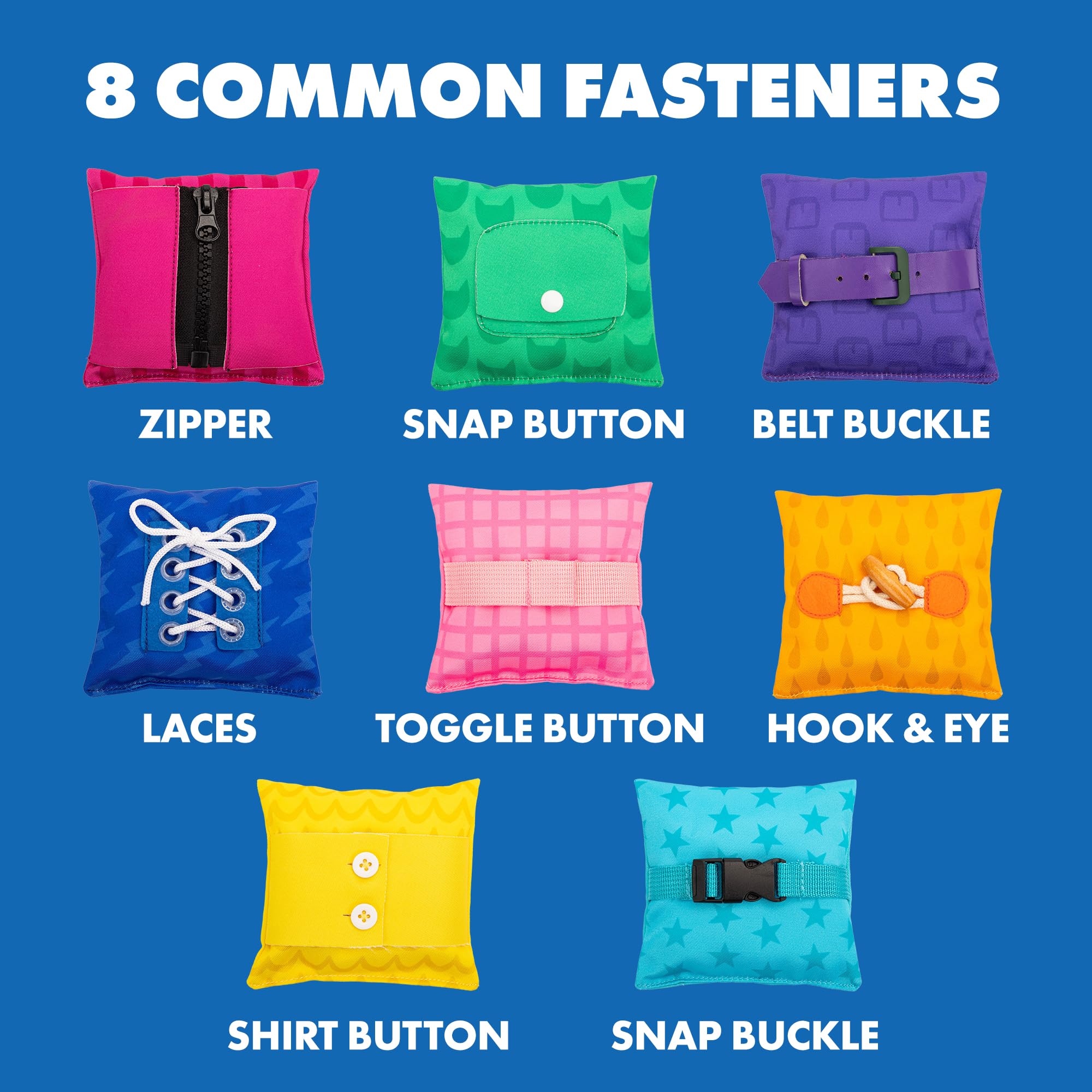 Learning Resources Dressing Skills Bean Bags - Educational Sensory Toys for Toddlers 3+ 6