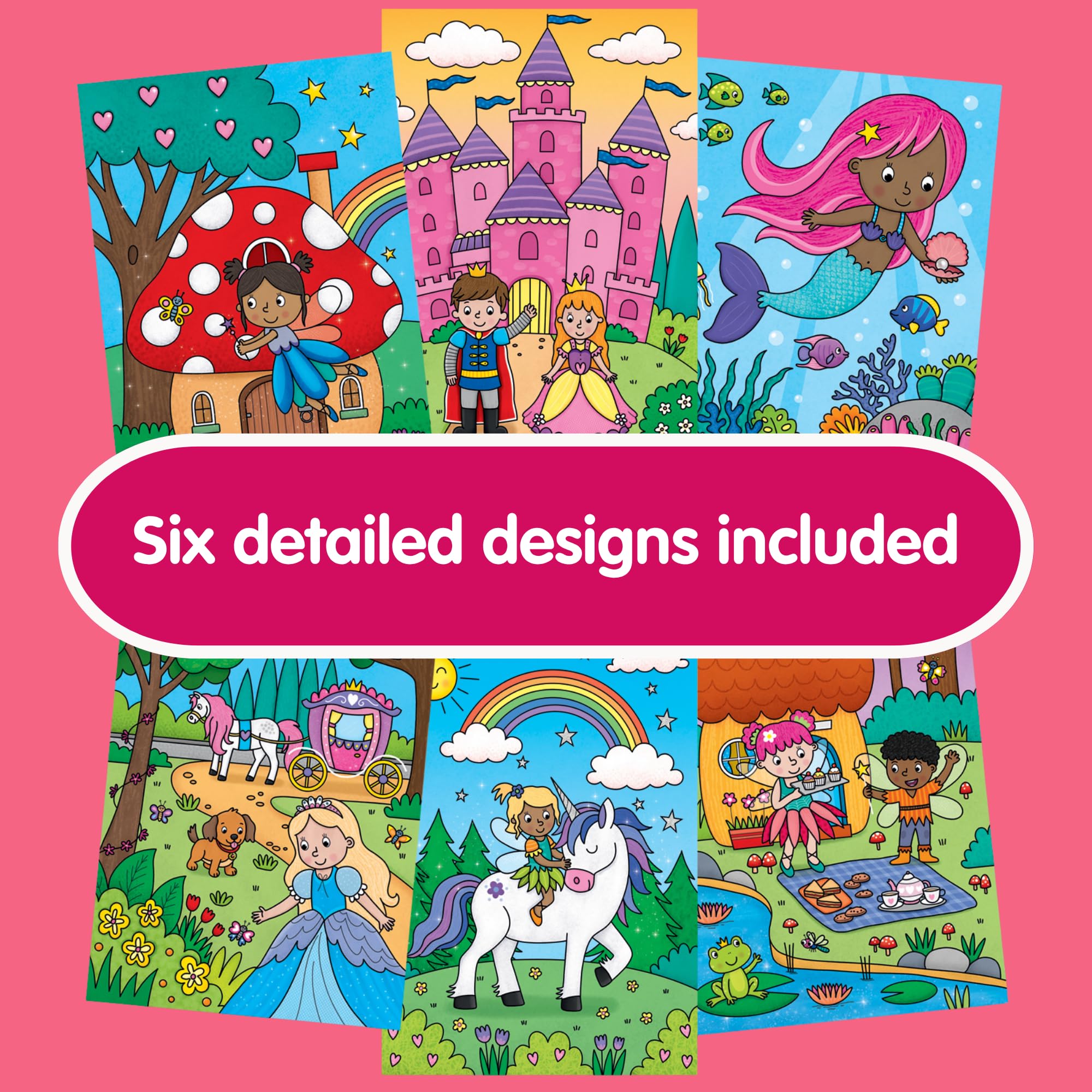 Galt Water Magic Fairytales Reusable Colouring Book for Children Ages 3+ | Mess-Free Activity 2