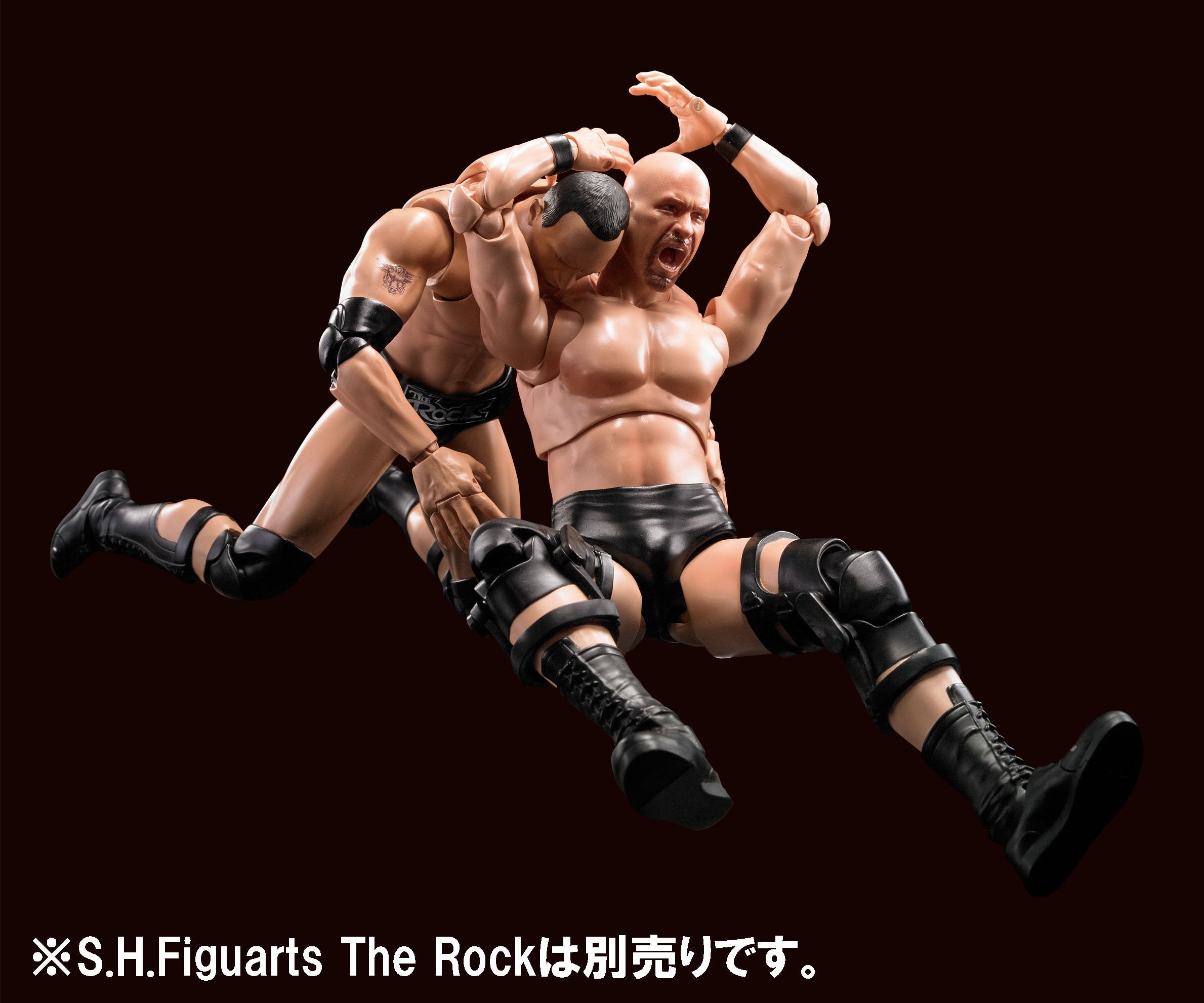 Tamashii Nations WWE Stone Cold Steve Austin S.H.Figuarts Action Figure - Fully Articulated Collectible for Ages 14+ 7