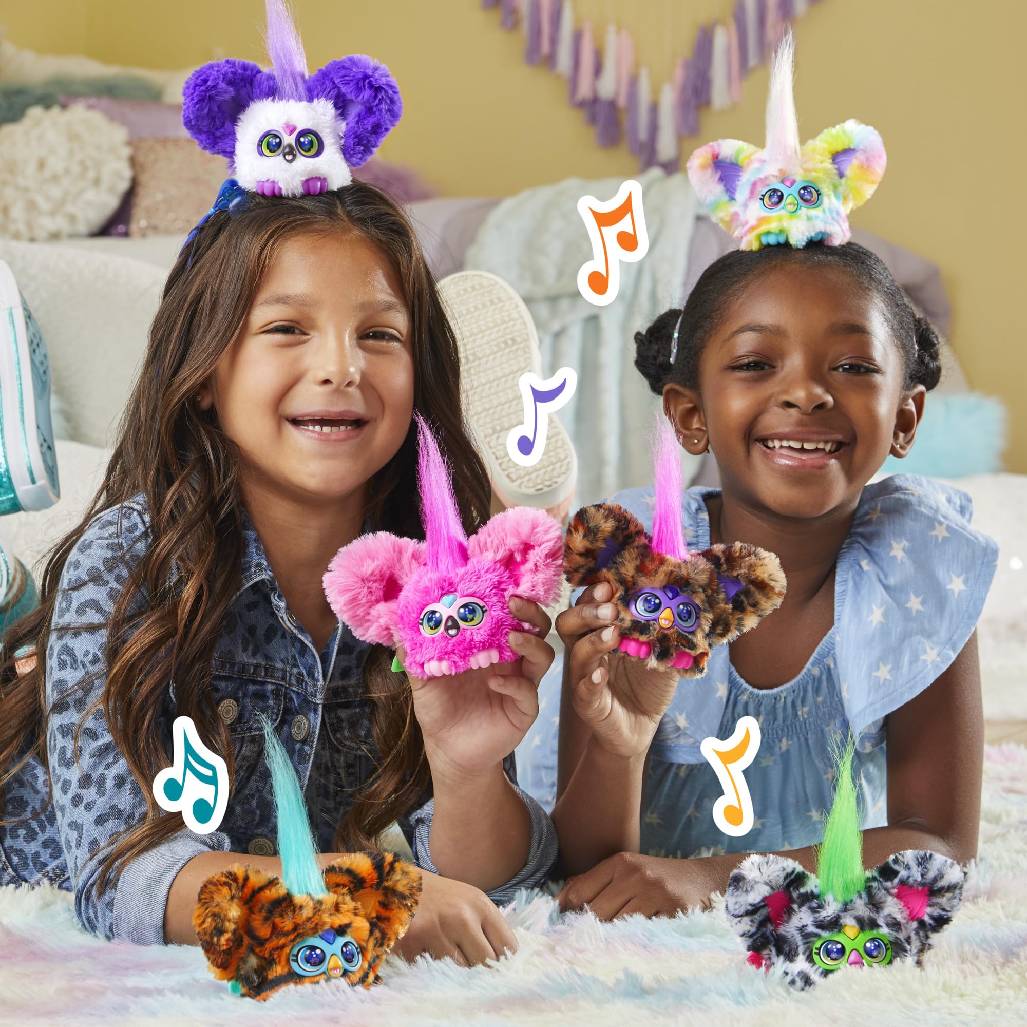 Furby Furblets Series 4 - Chee-Chee Cheetah Mini Electronic Plush Toy - Ages 6+ 6