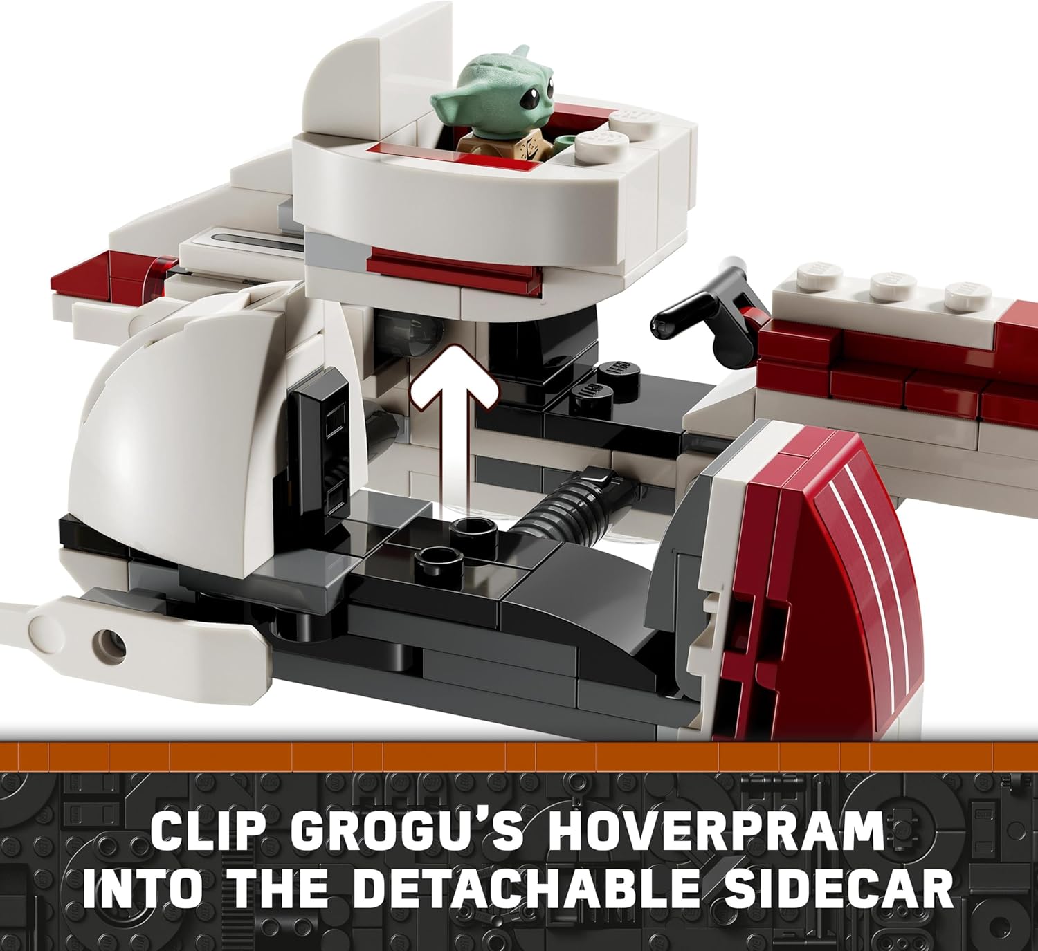 LEGO Star Wars BARC Speeder Escape Set 75378 - Building Toy with Kelleran Beq, Grogu & Clone Troopers 6