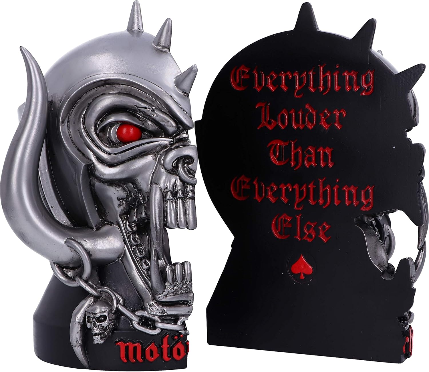 Nemesis Now Motorhead Warpig Snaggletooth Bookends - Silver Resin Rock Memorabilia 4