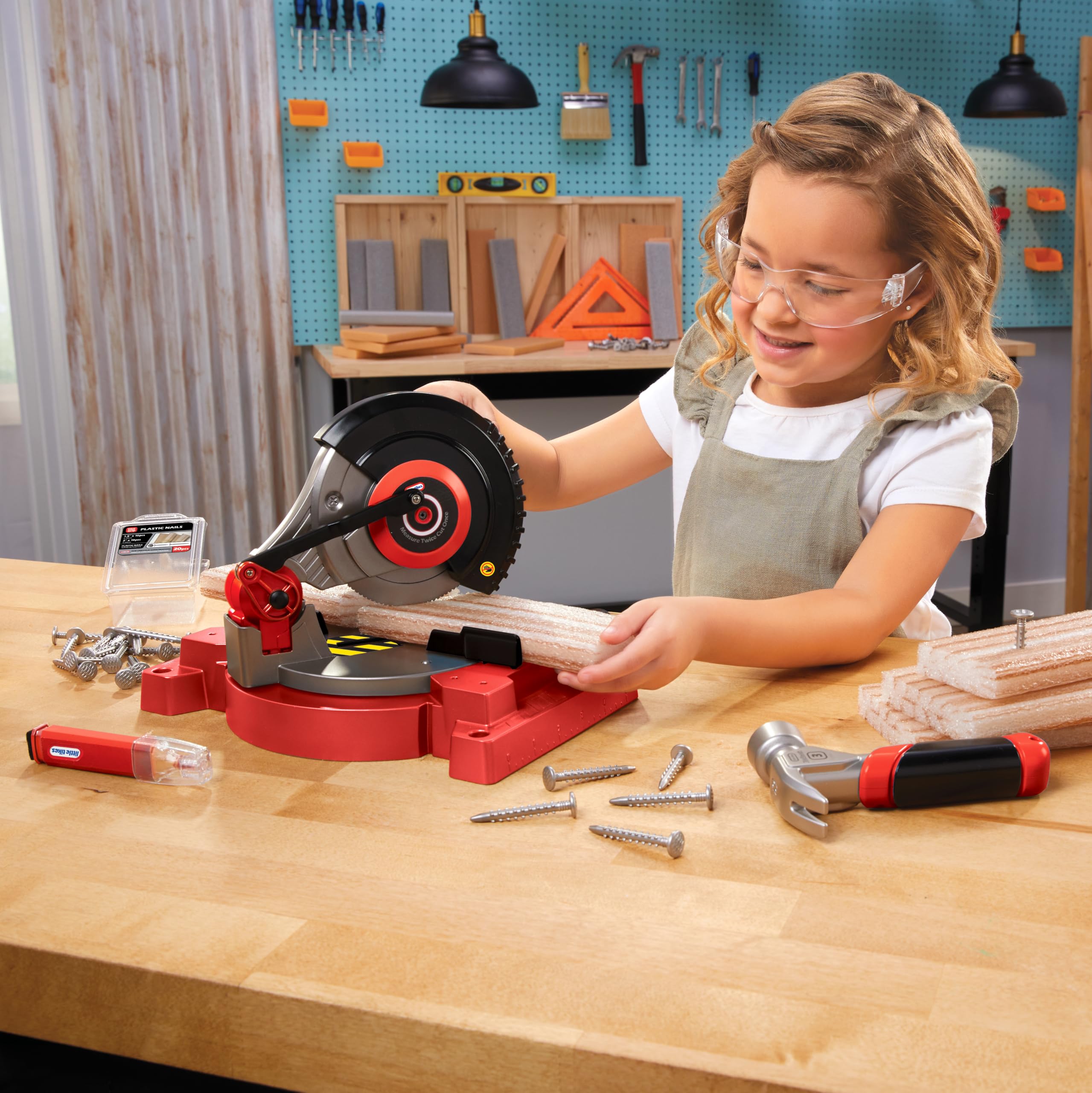 Little Tikes Creative Construction Power Cuts Set - 120-Piece Building Playset for Kids 3+ 4
