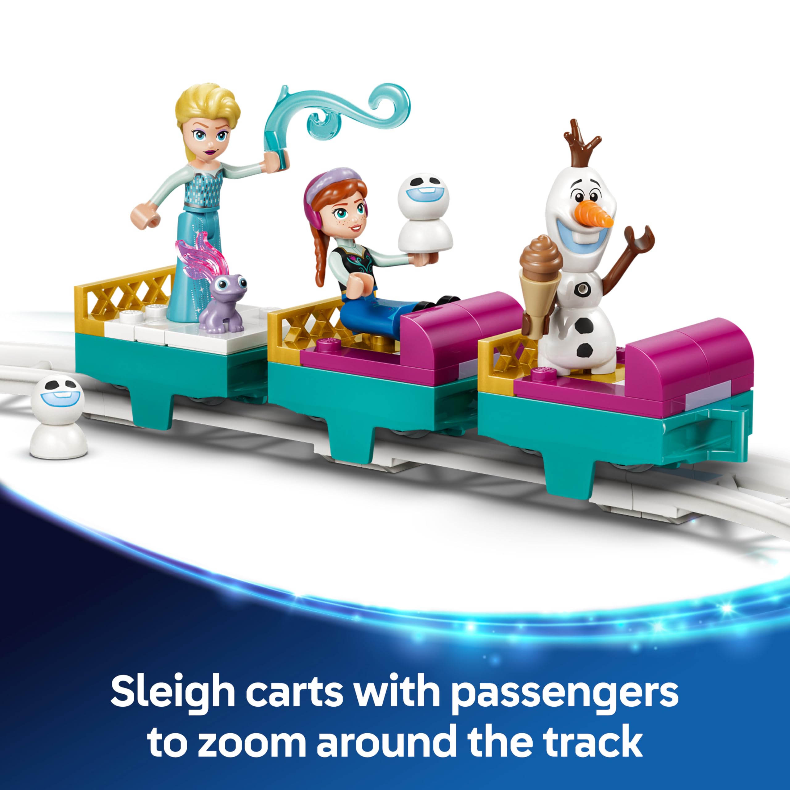 LEGO Disney Frozen Elsa's Ice Castle & Snow Ride Adventure Building Set | Ages 4+ | Model 43281 6