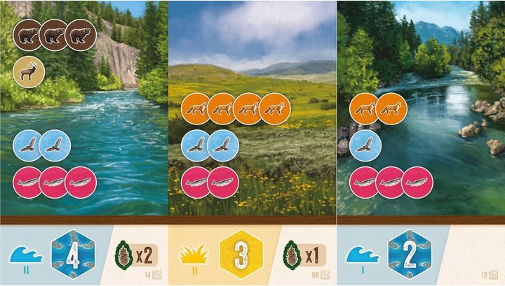 AEG Cascadia Rolling Rivers Roll & Write Dice Game (Cascadia Rolling Rivers)