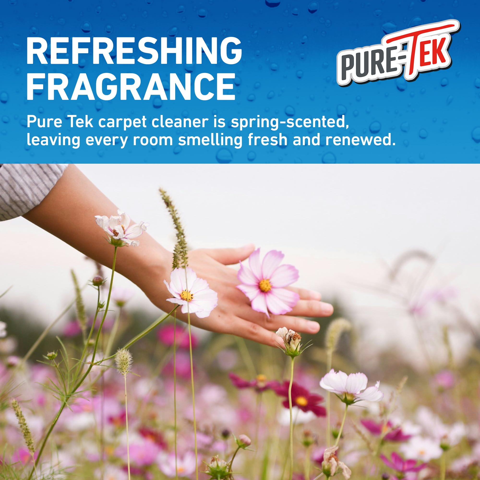 PURE-TEK Carpet Machine Detergent Shampoo - Concentrated Liquid for Deep Cleaning | 1L 6