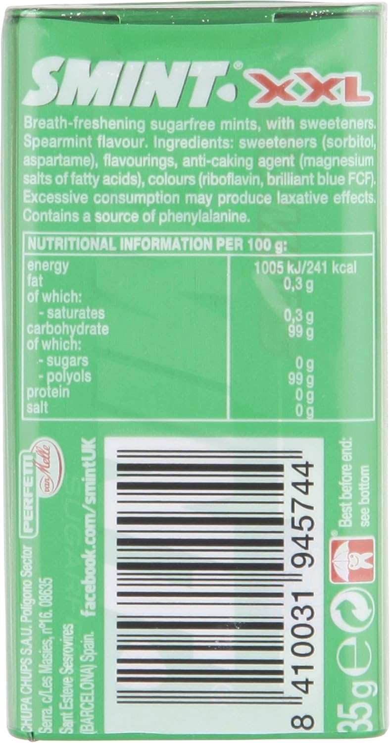 Smint - Spearmint XXL Sugar-Free Mints (Pack of 12 Tins) 3