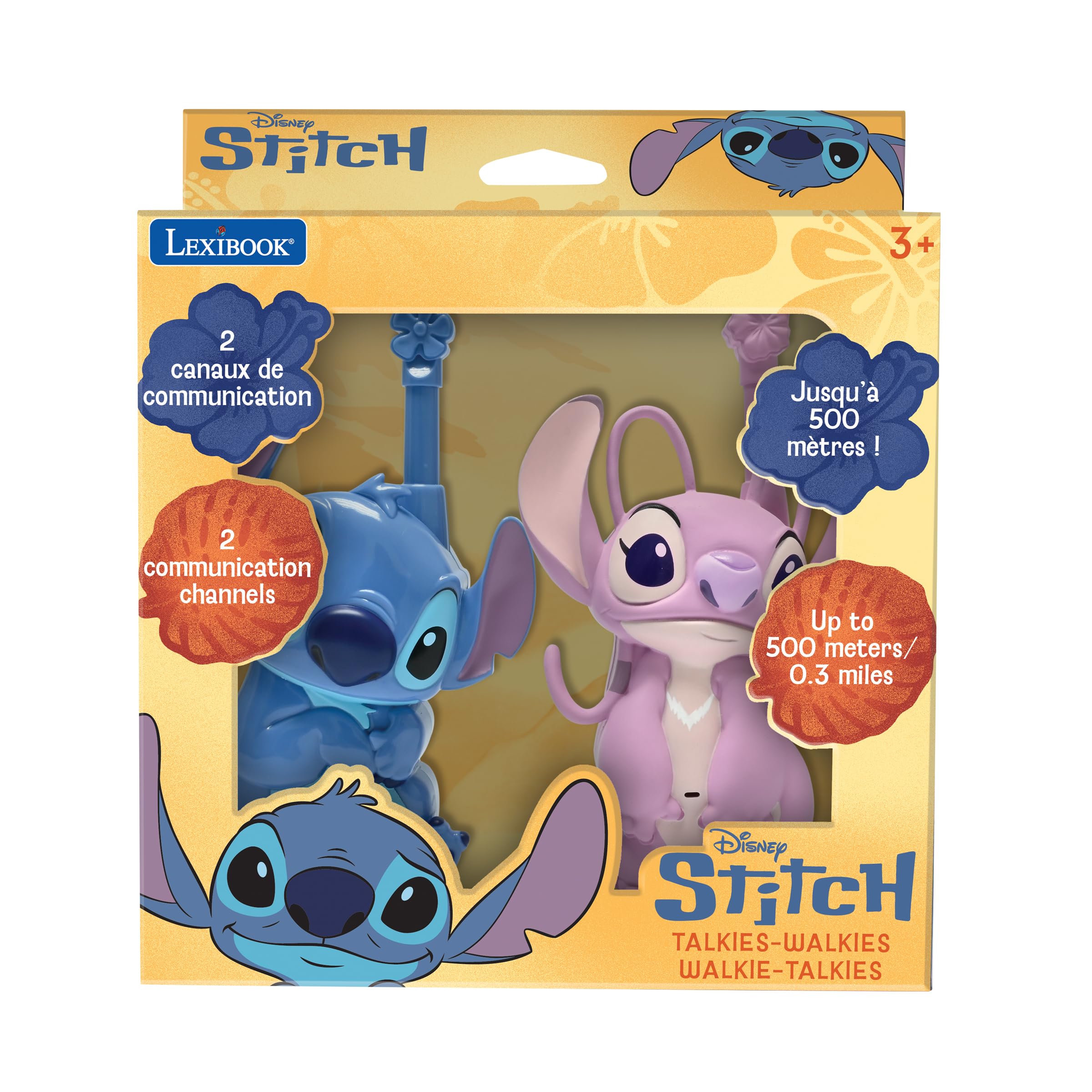 Lexibook Disney Stitch and Angel 3D Walkie-Talkies - 500m Range, 2-Pack 5
