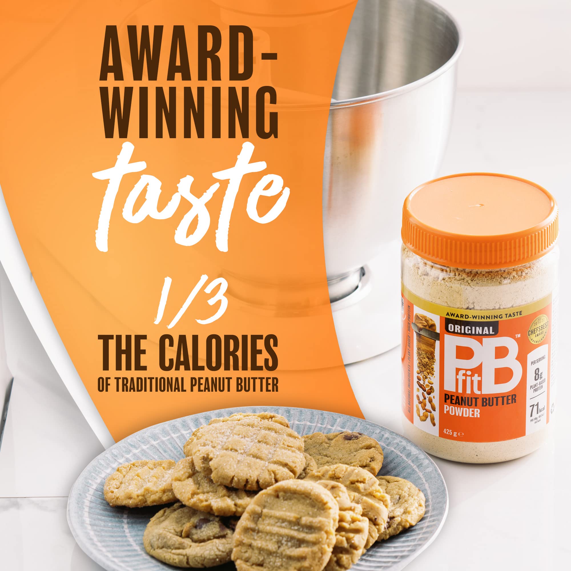 PBfit Peanut Butter Powder - 87% Less Fat, High Protein, Gluten Free | 425g 3