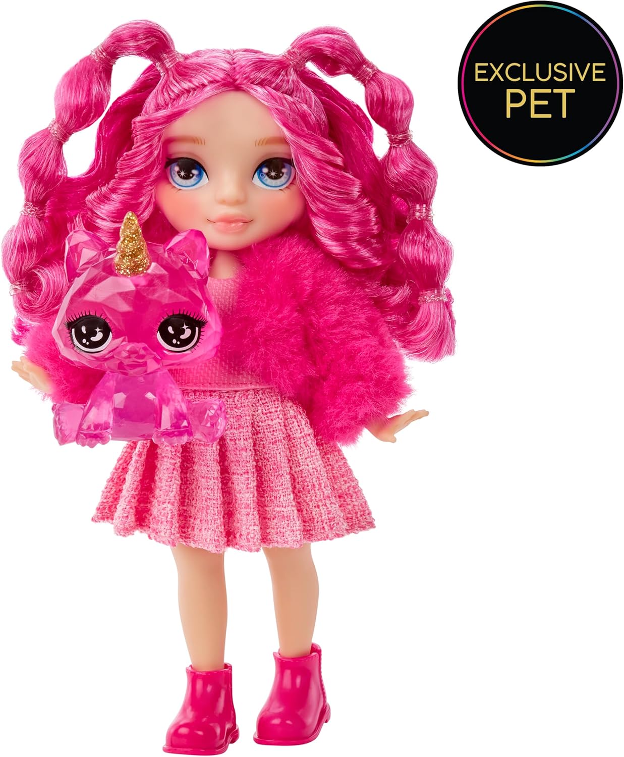 Rainbow High Littles - Magenta Monroe - 14 cm Posable Fashion Doll with Magical Pet 6