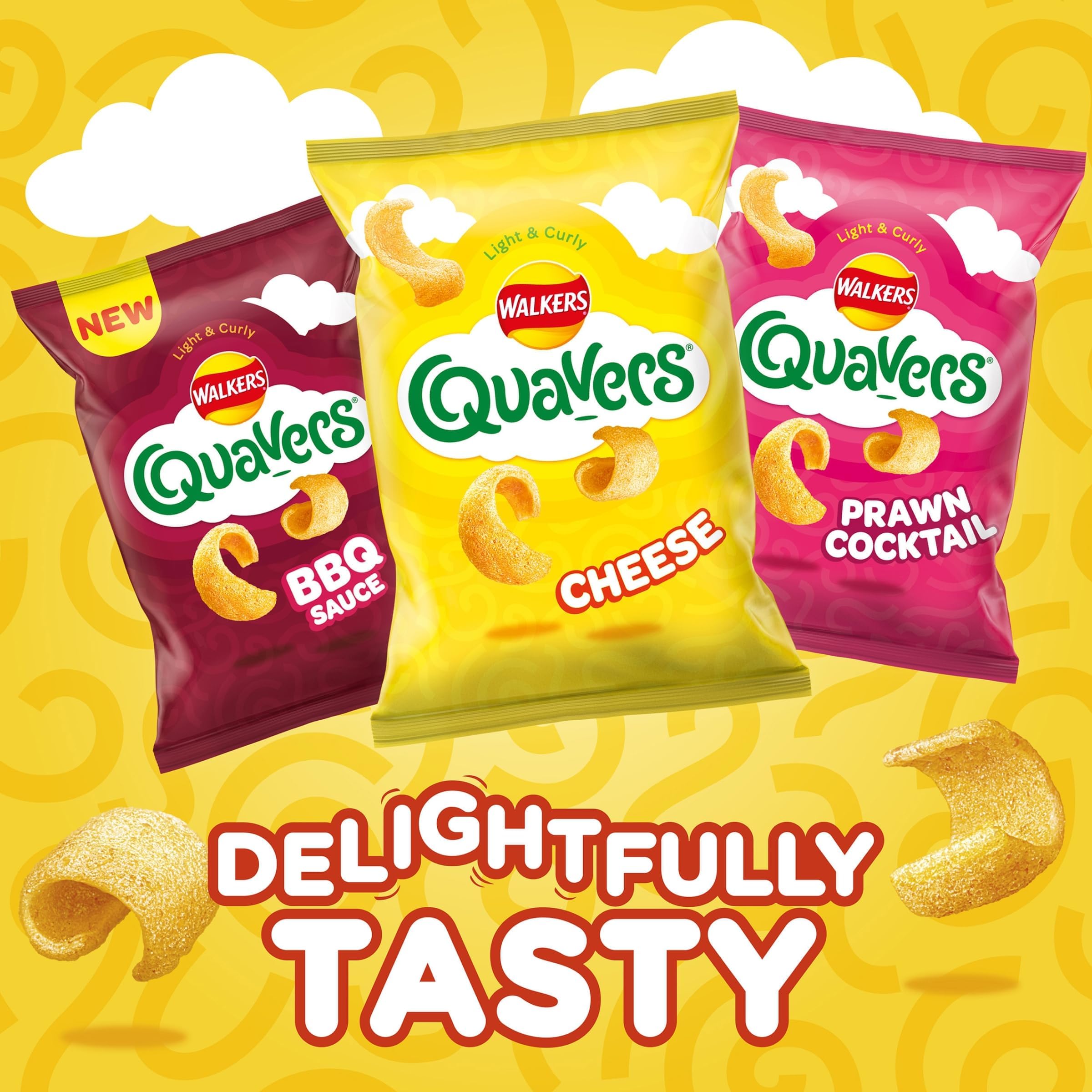 Walkers Quavers Cheese Flavour Potato Snacks 34g (Case of 30) 3