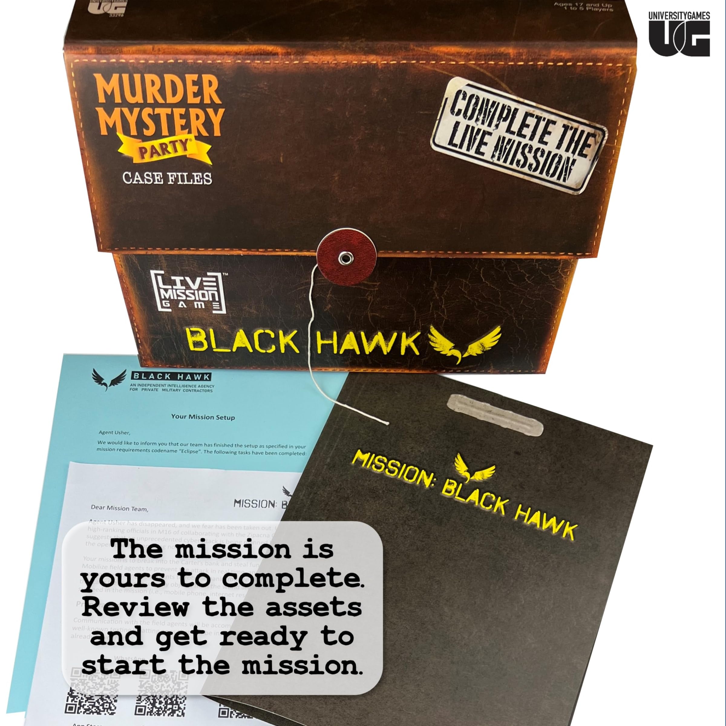 Murder Mystery Party: Mission Black Hawk Live Case File 4