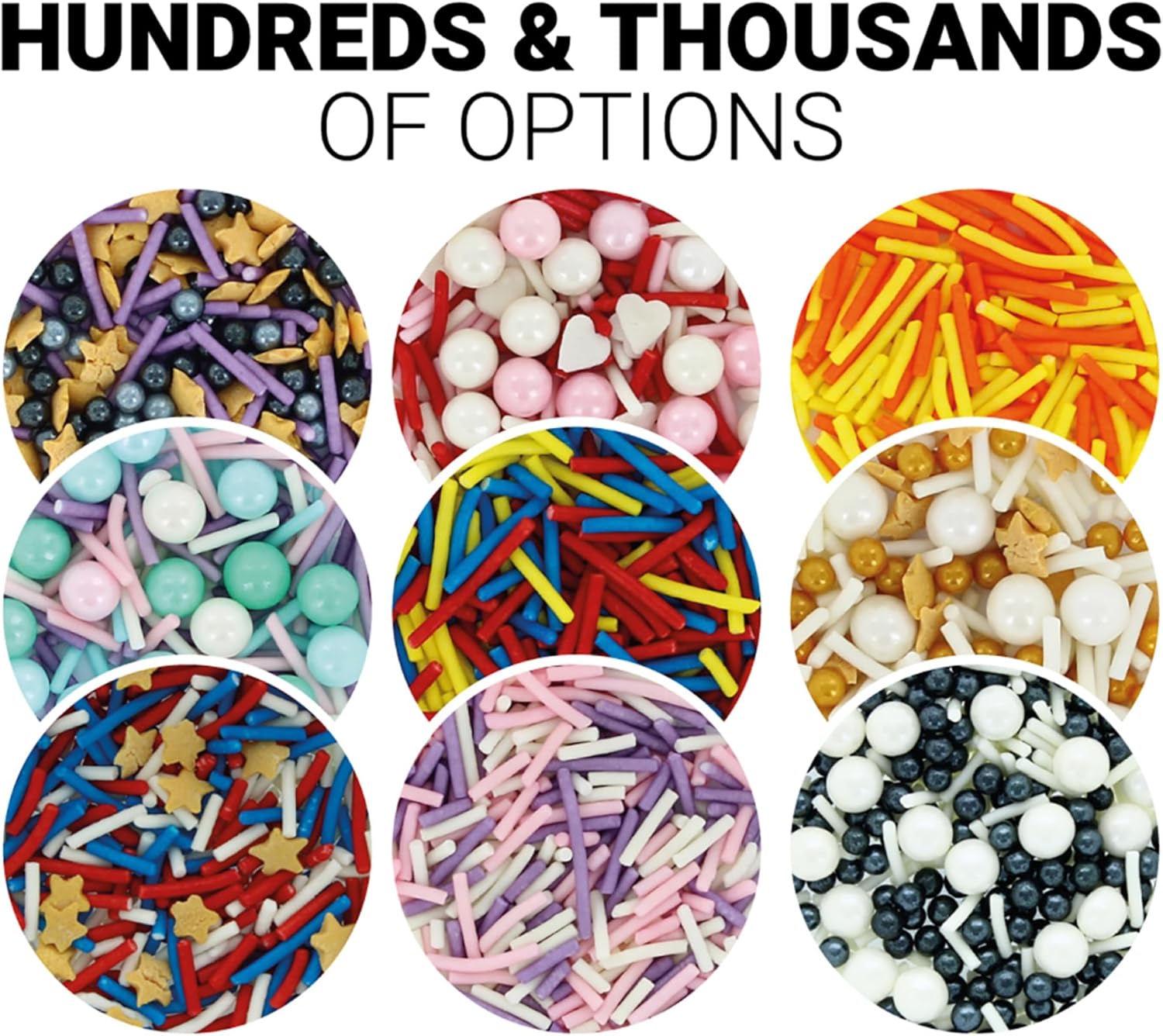 Culpitt Select - White Sugar Strands Cake Sprinkles for Baking & Dessert Decorations | 500g 5