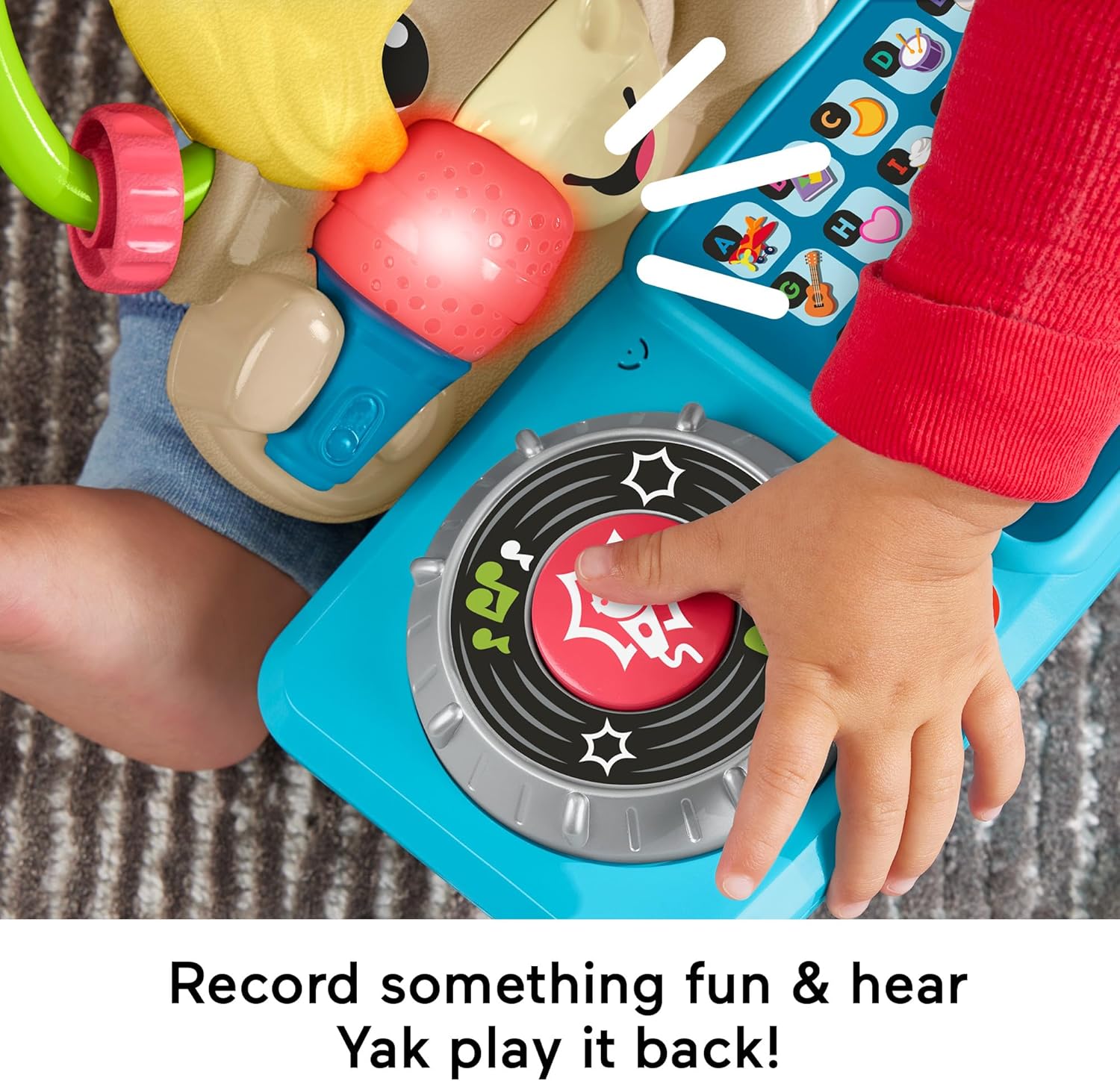 Fisher-Price Link Squad A to Z Yak Musical Learning Toy - Interactive DJ Playset for Toddlers 9M+ 6