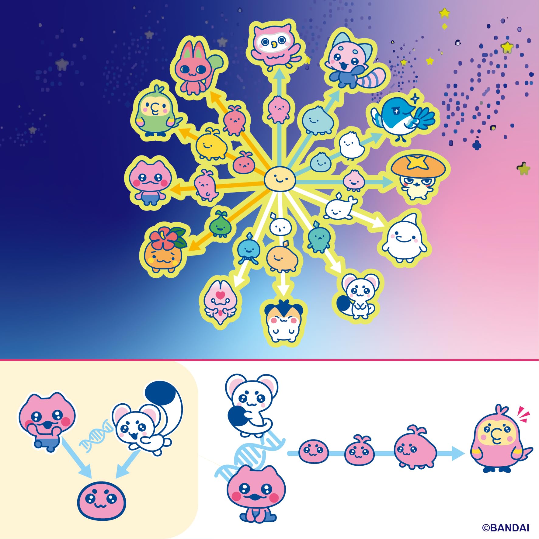 TAMAGOTCHI Paradise Electronic Pet - Orange Tropics Shell | 50+ Characters | Connectable 3