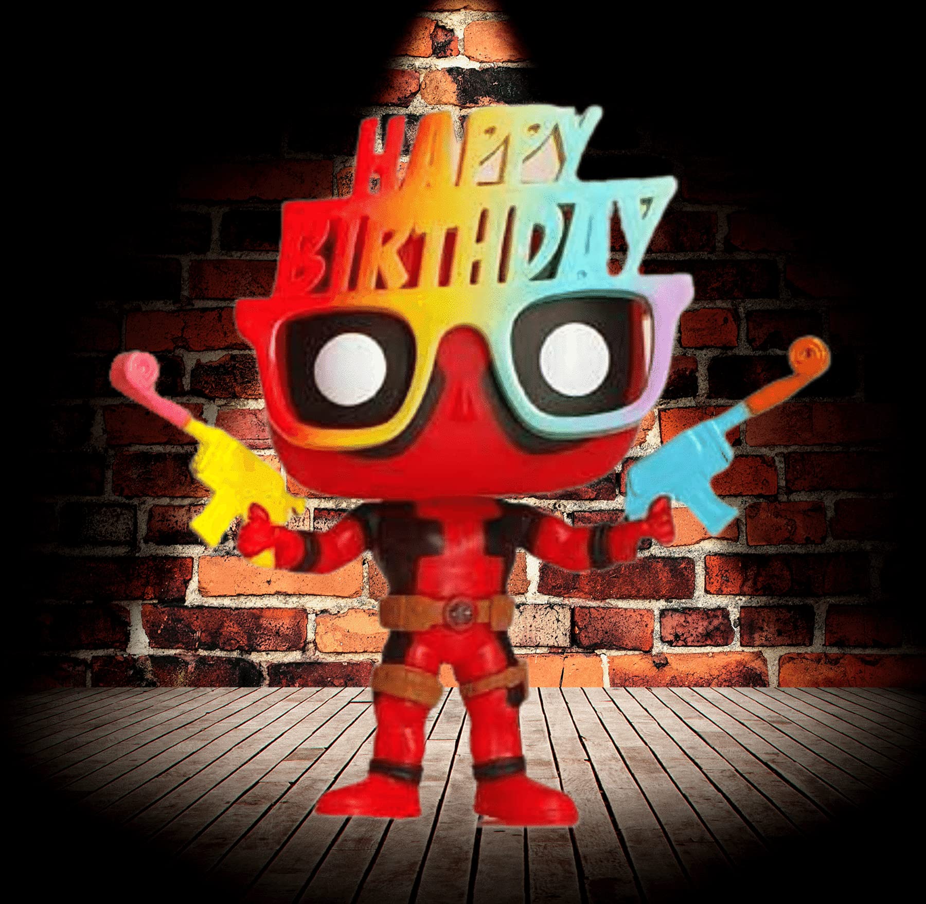 Funko Pop! Vinyl - Deadpool Birthday Glasses 30th Anniversary Figure (54687) 4
