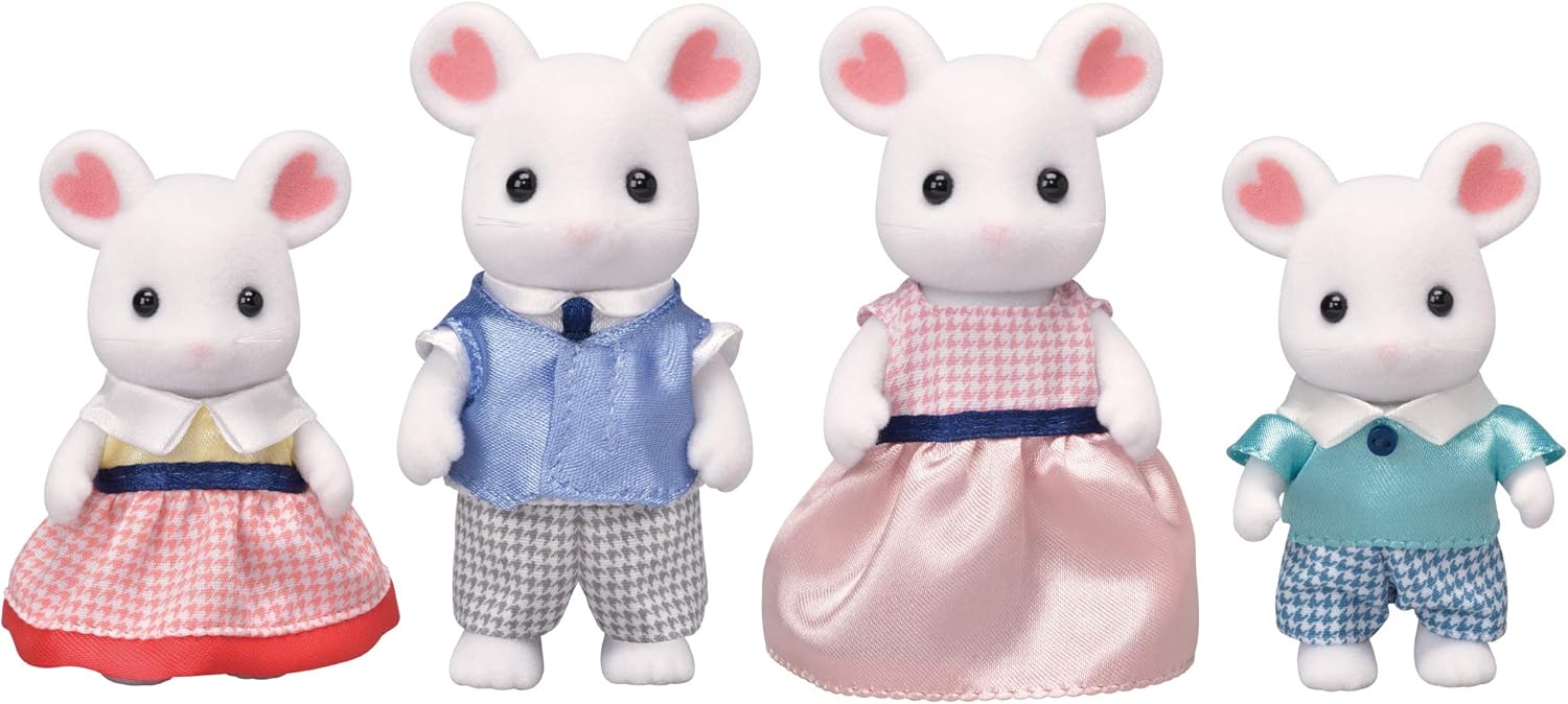 Sylvanian Families - Marshmallow Mouse Family Playset (Ages 3-10) 4