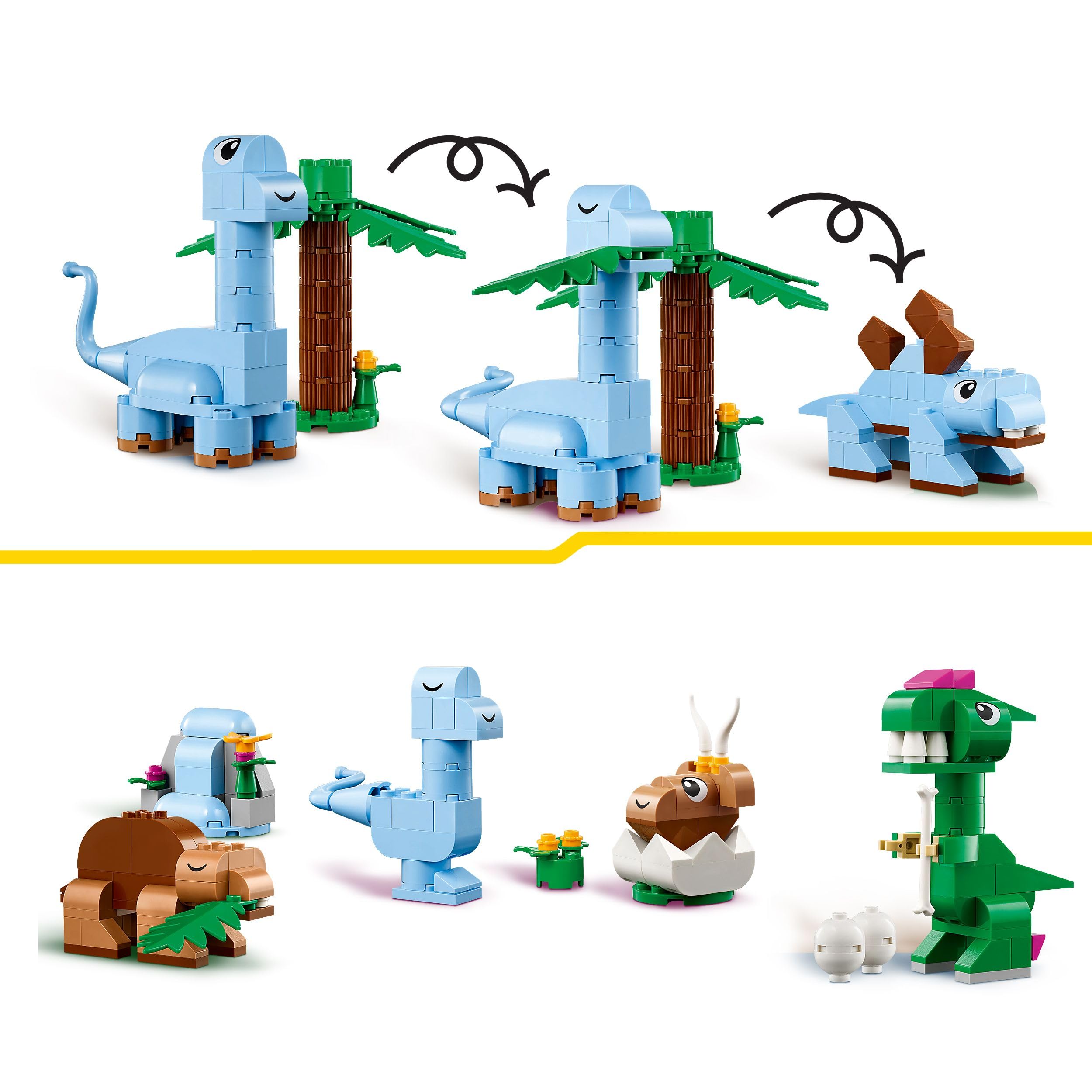 LEGO Classic Creative Dinosaurs Set - Building Toys for Kids 5+
