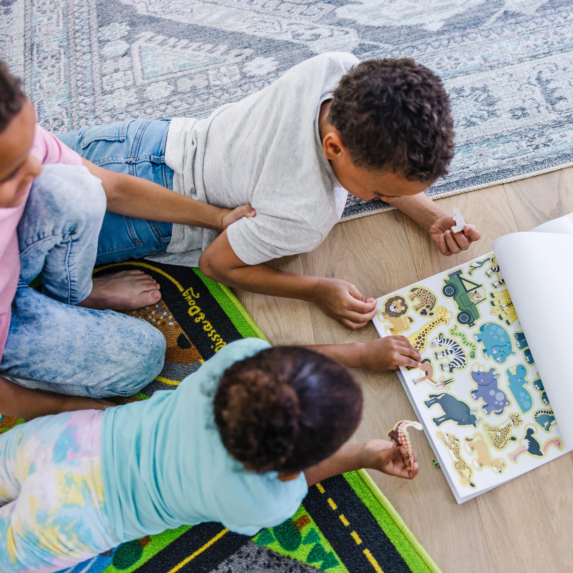 Melissa & Doug Habitats Reusable Sticker Pad - 150 Stickers & 5 Scenes - Educational Activity for Ages 3+ 8