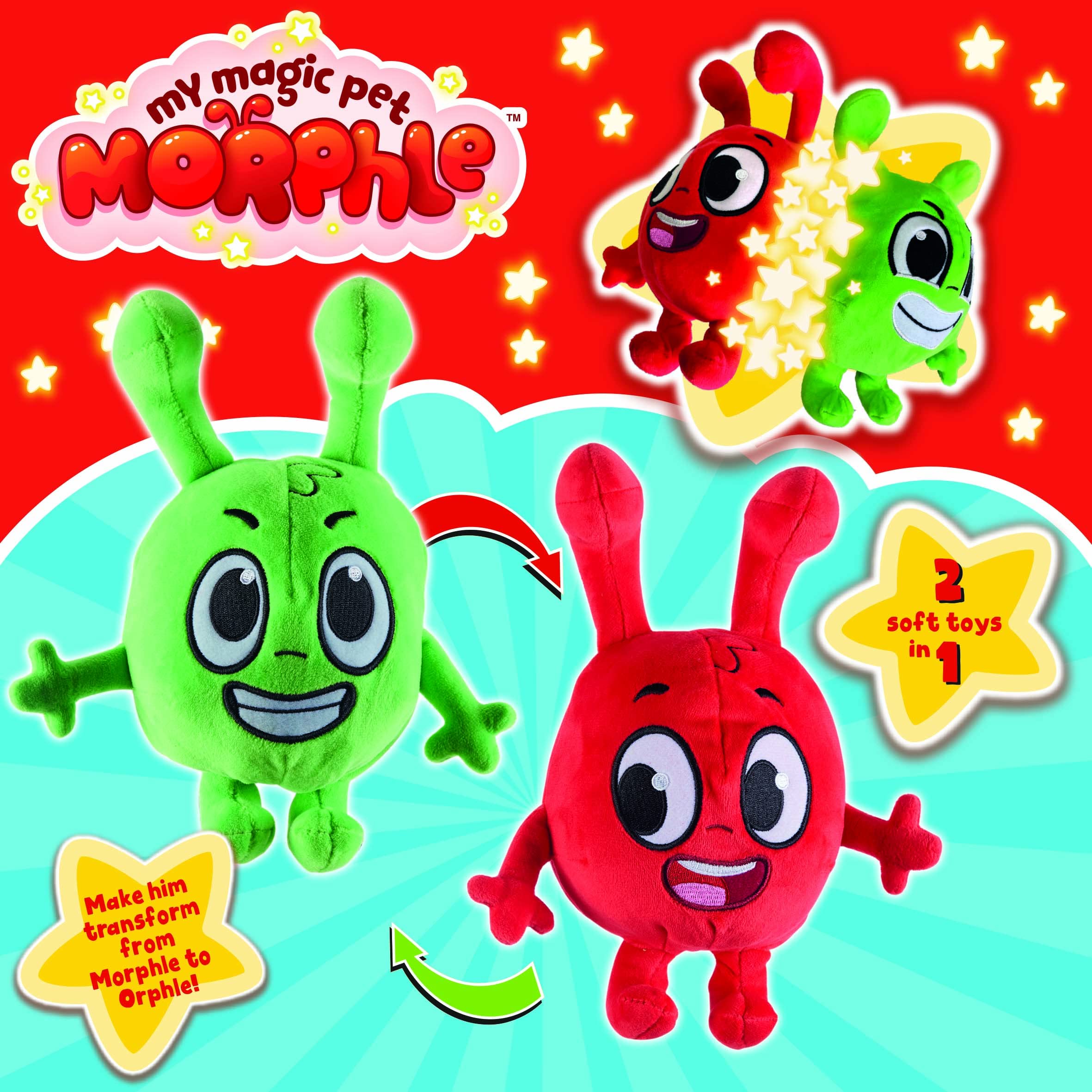 Morphle to Orphle Transforming Soft Toy - 2-in-1 Reversible Plush for Kids 6
