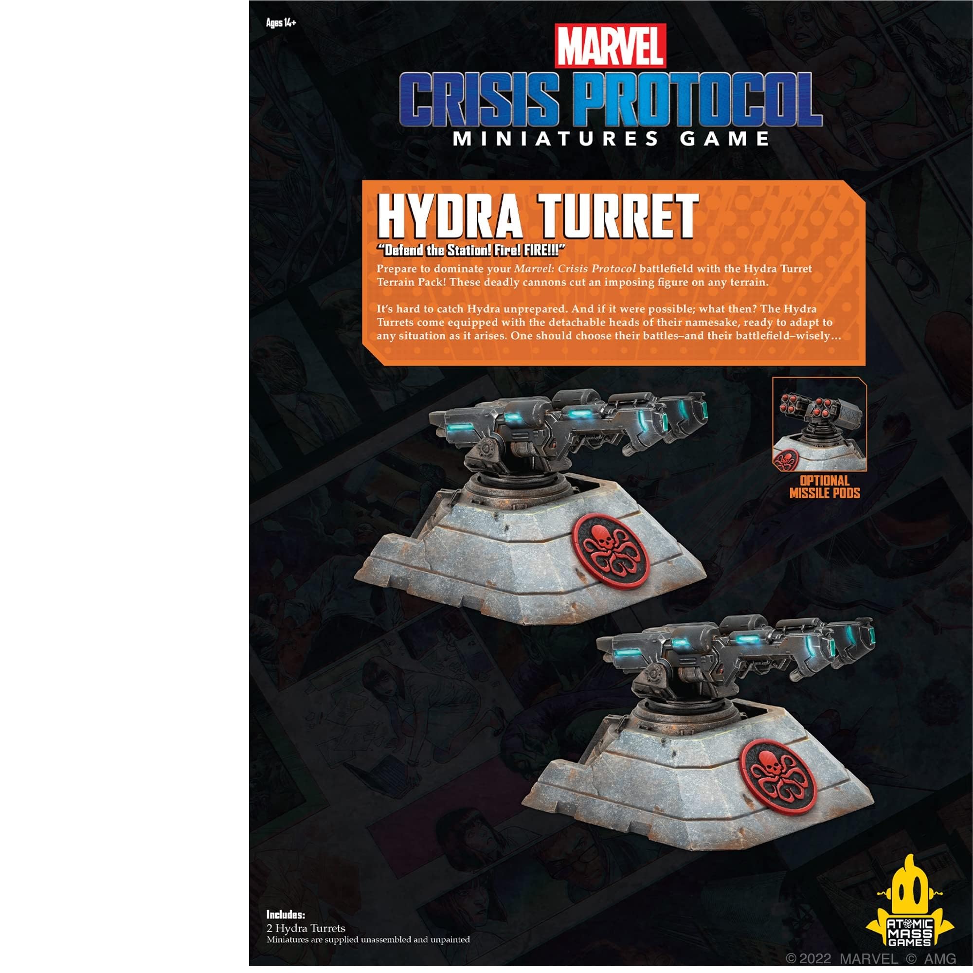 Atomic Mass Games Marvel Crisis Protocol Hydra Turret Terrain Pack 7