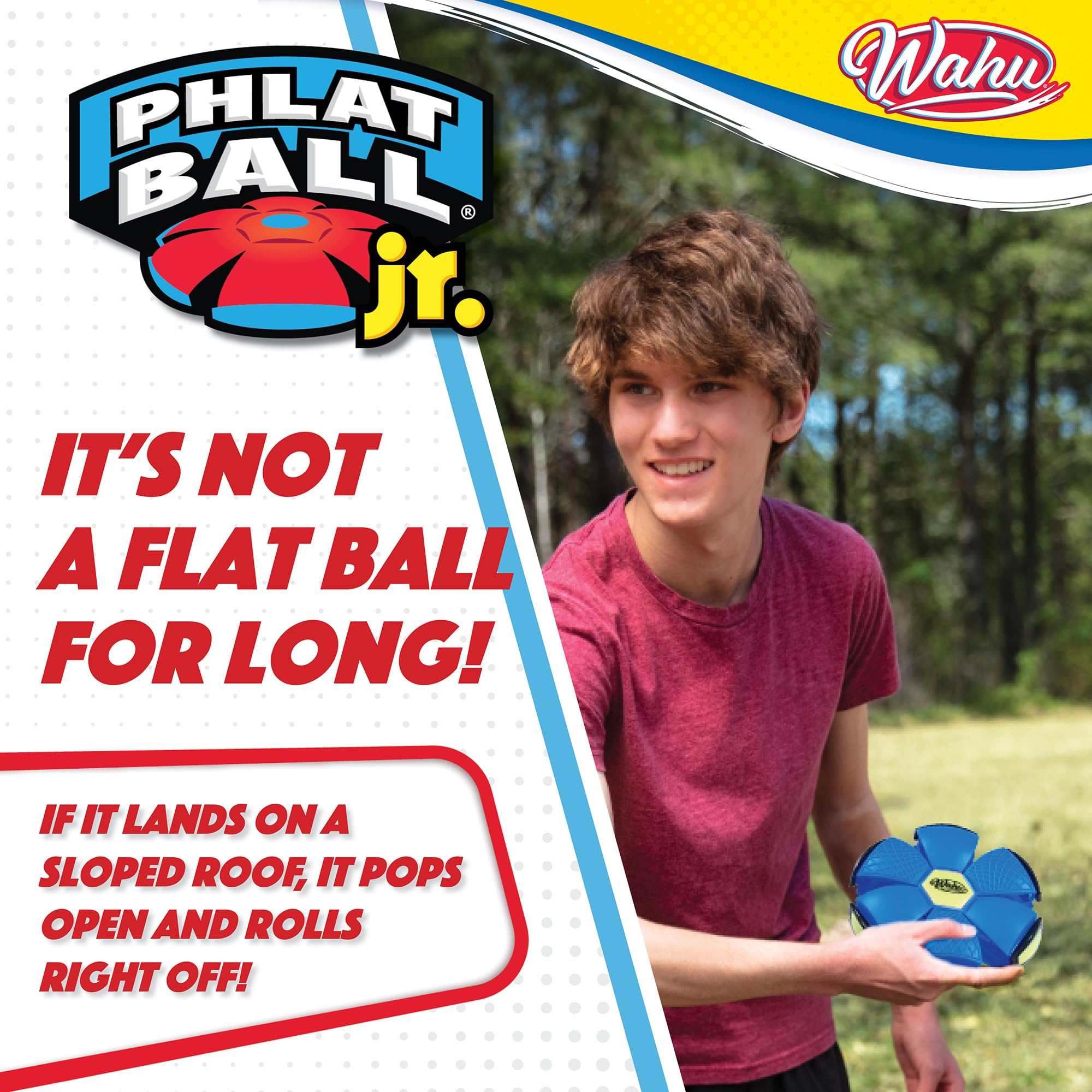 Wahu Phlat Ball Junior - Transforming Disc to Ball Toy for Kids Ages 6+ 11