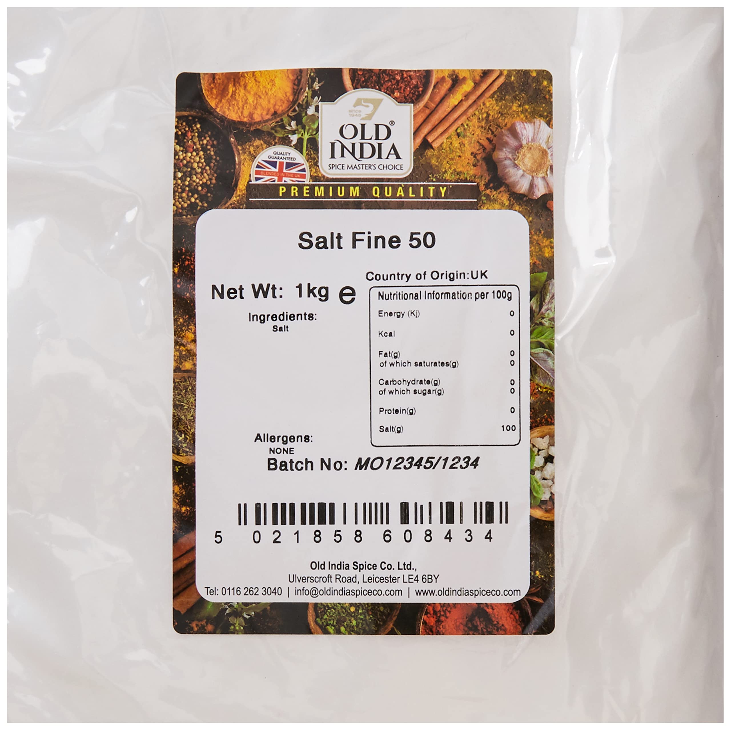 Old India Fine Salt - 100% Natural & Additive Free | 1 kg Pack