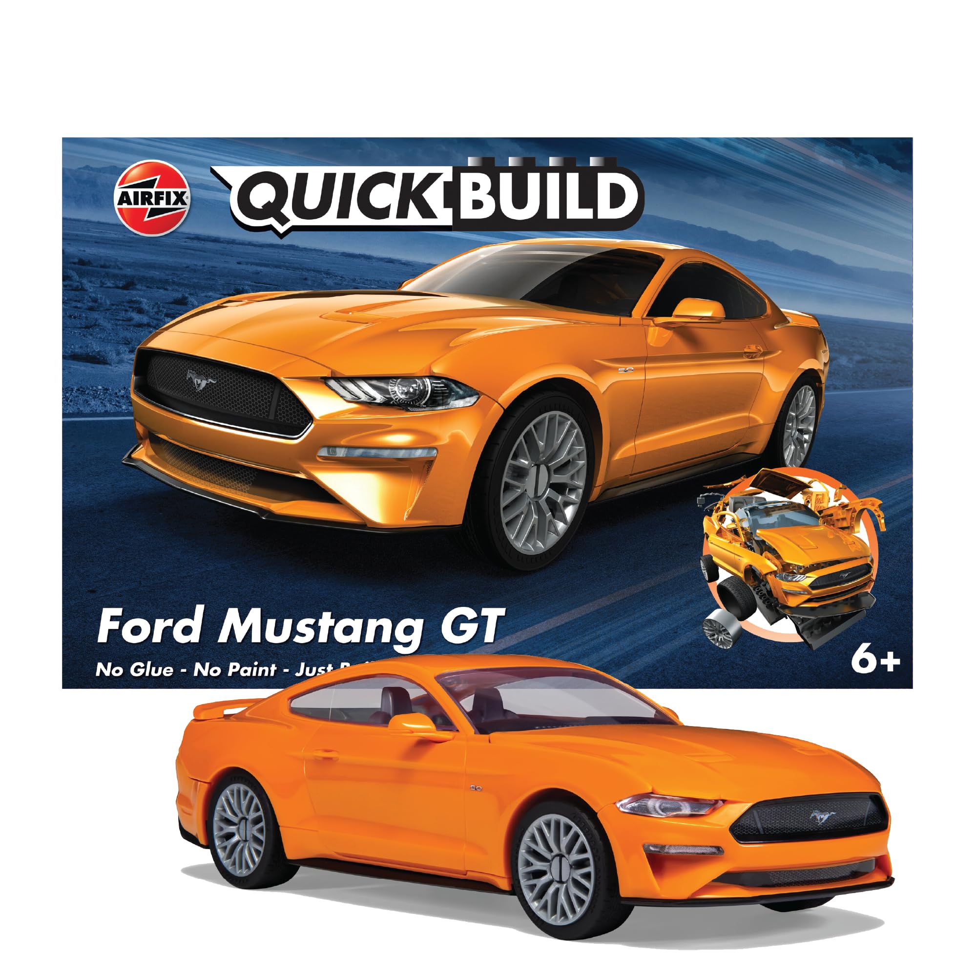 Airfix J6036 Quick Build Ford Mustang GT - Snap-Together Model Kit for Kids & Adults 9
