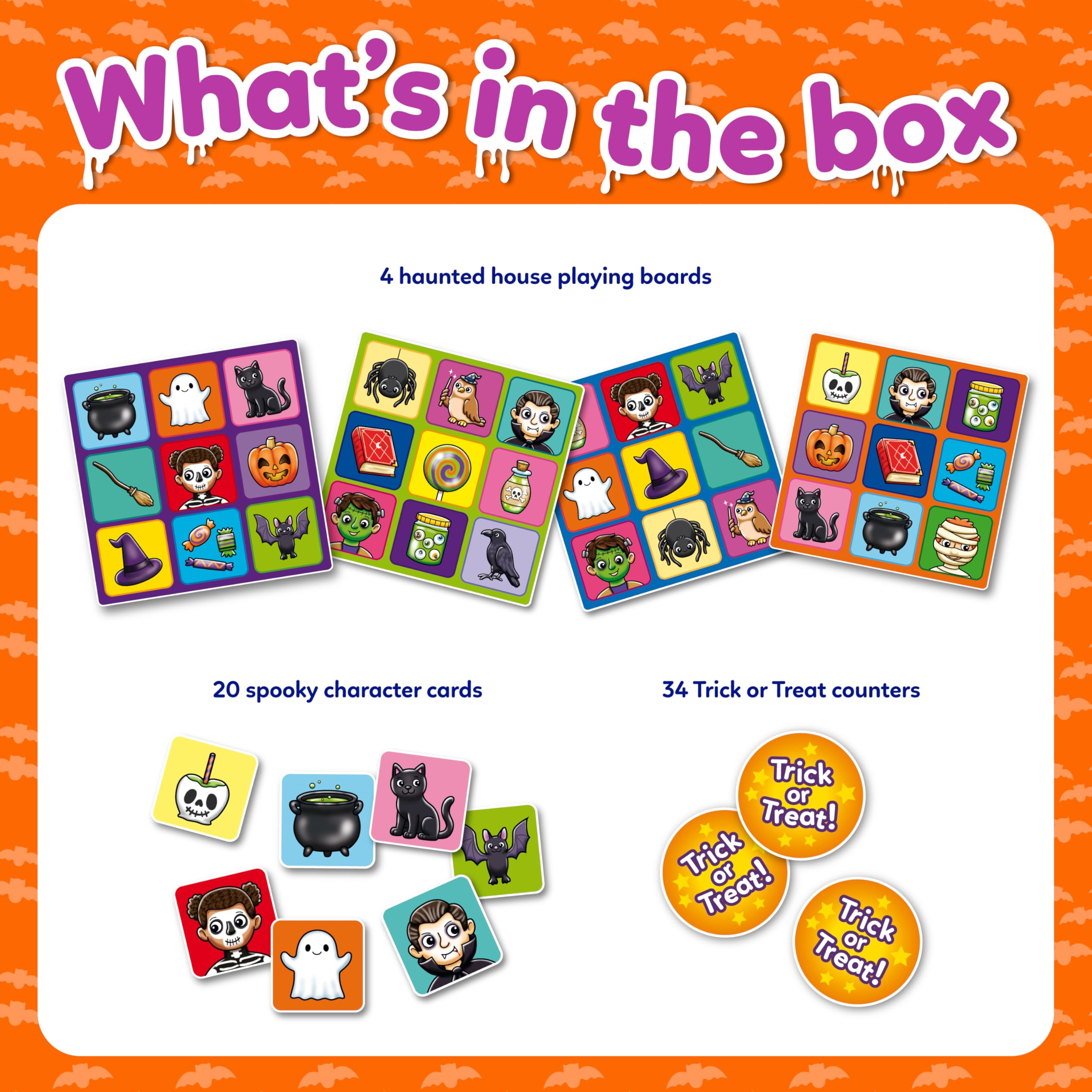 Orchard Toys Halloween Bingo – Compact Travel Board Game for Kids 5