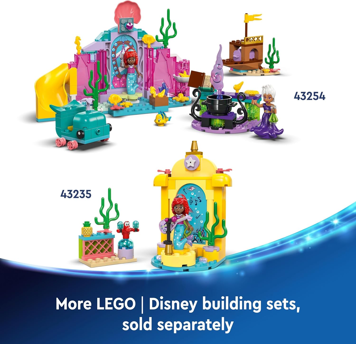LEGO ǀ Disney Princess Ariel’s Crystal Cavern Buildable Playset for Kids 4+ 6