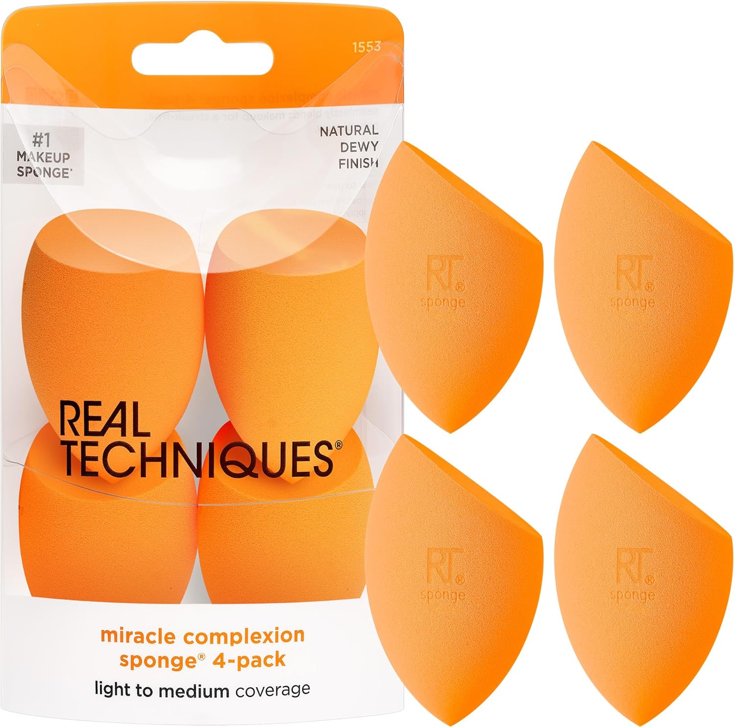 REAL TECHNIQUES Miracle Complexion Sponge (Pack of 4)
