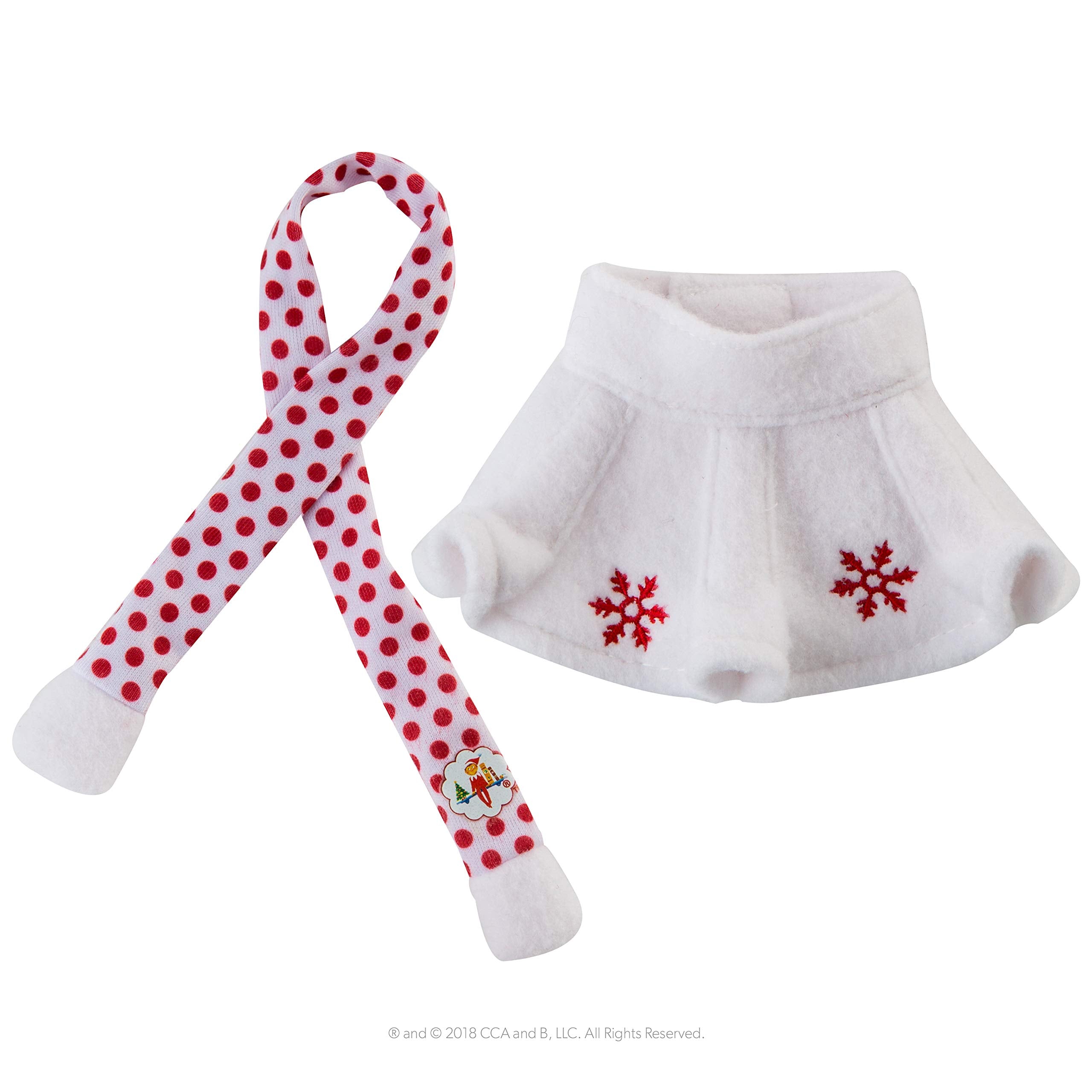 Claus Couture Snowflake Skirt with Scarf - Elf on the Shelf Clothes 2024 6