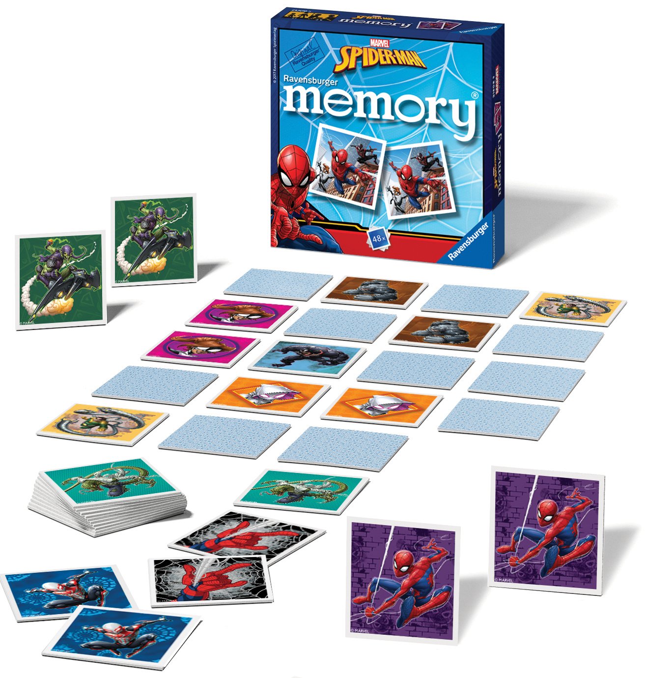 Ravensburger Marvel Spiderman Mini Memory Game - Matching Card Game for Kids 7