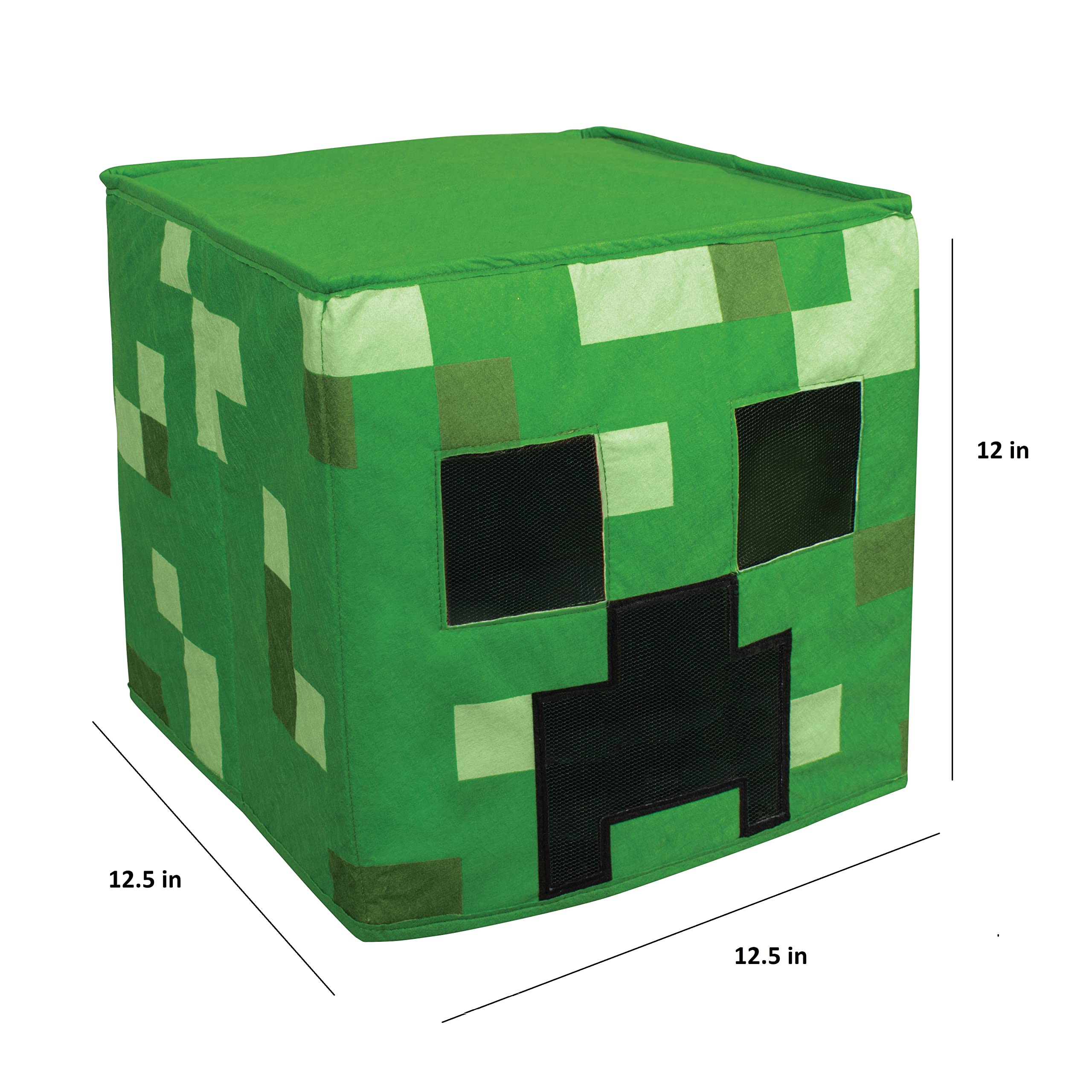Disguise Minecraft Creeper Block Head Headpiece 6