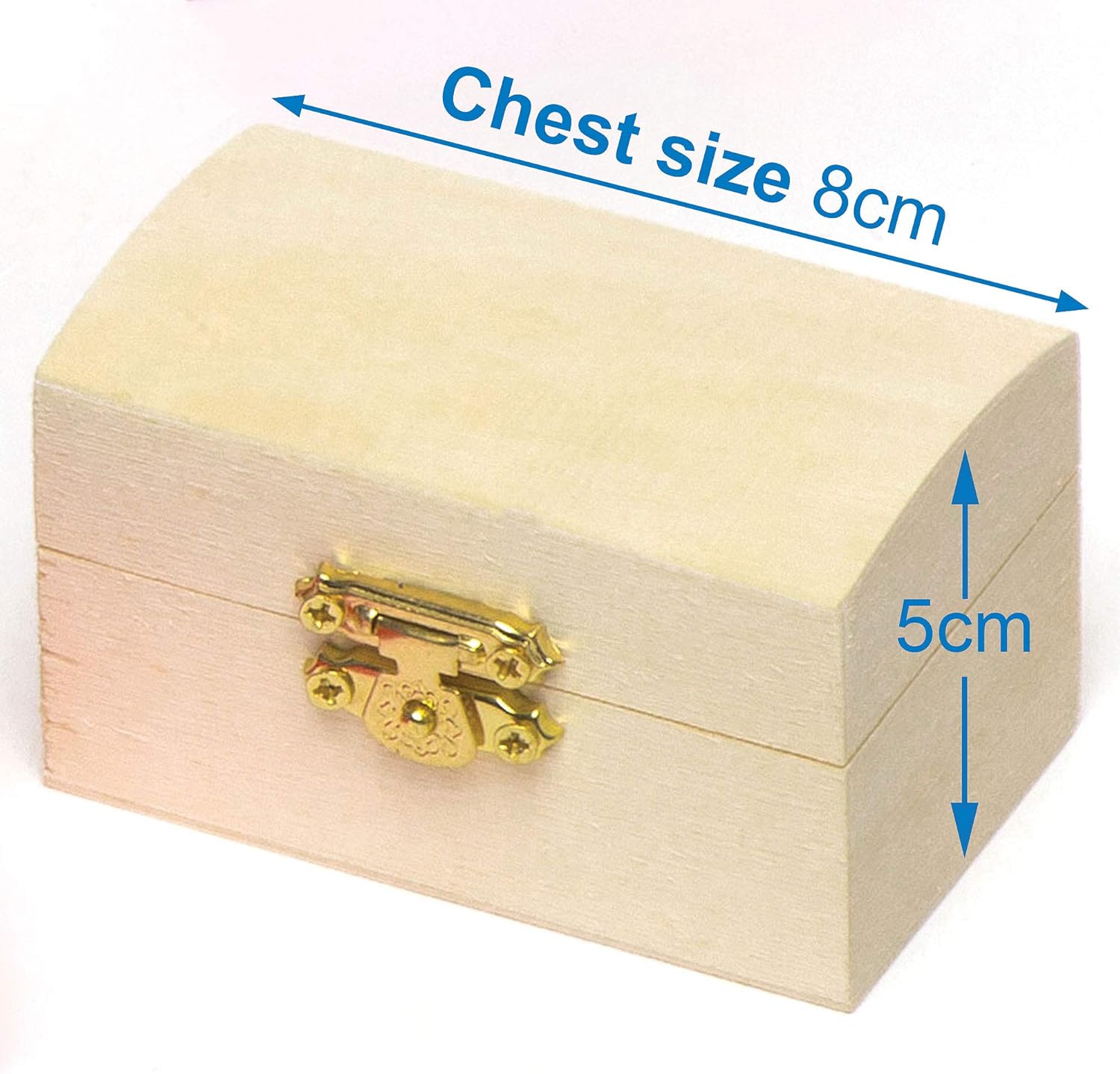 Baker Ross Mini Wooden Treasure Chests - DIY Craft Kit for Kids (Pack of 4) 7
