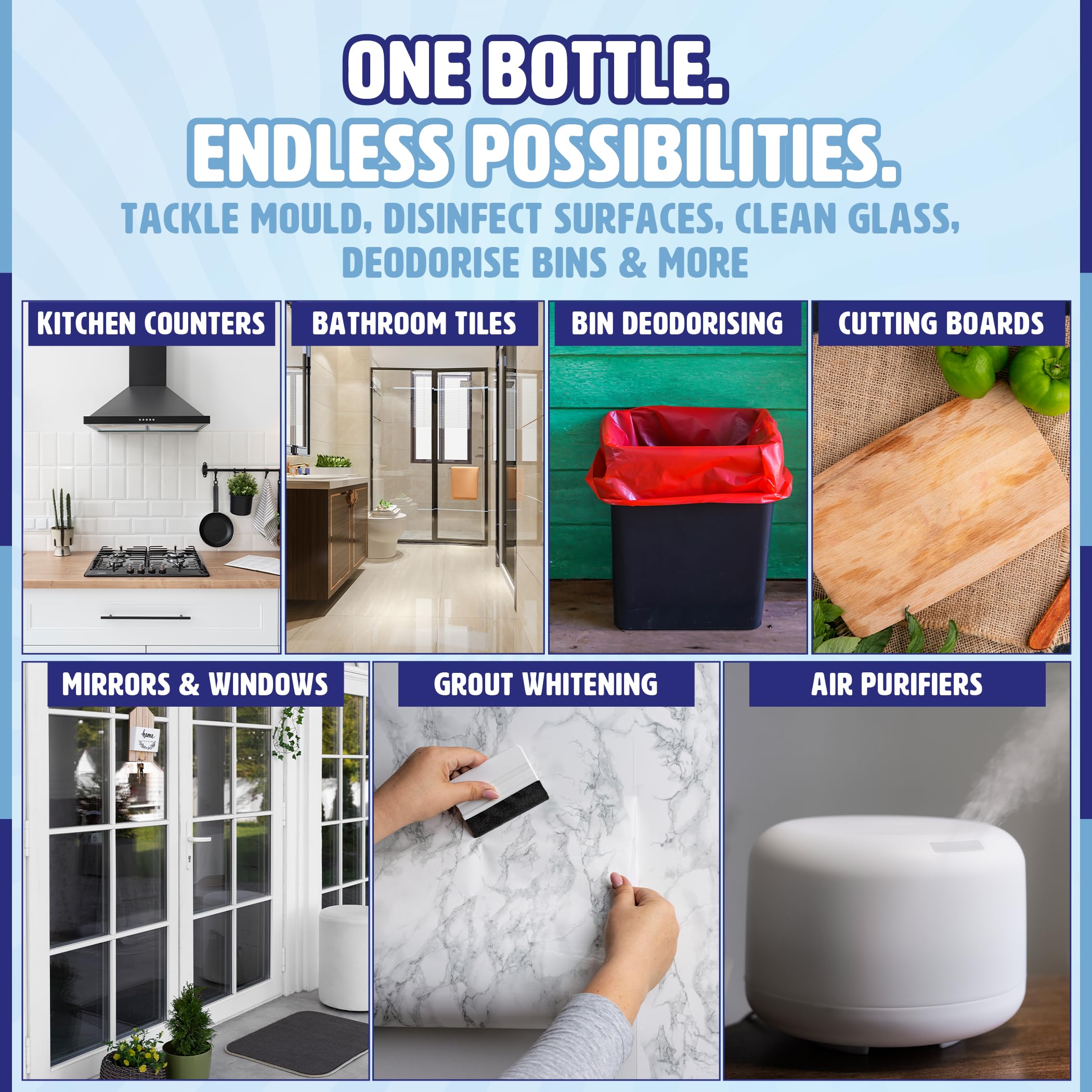 Pure Safe - Hydrogen Peroxide 3% Solution 500ml – Multi-Purpose Disinfectant Cleaner 5