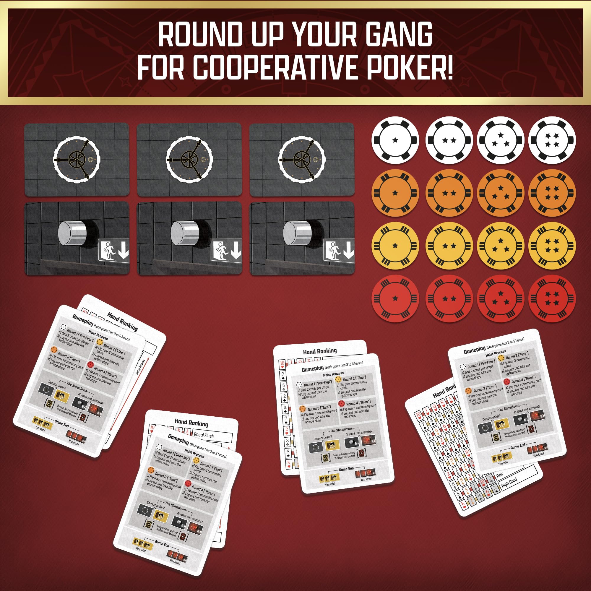Thames & Kosmos The Gang Cooperative Poker-Inspired Strategy Card Game | Ages 10+ | 3-6 Players