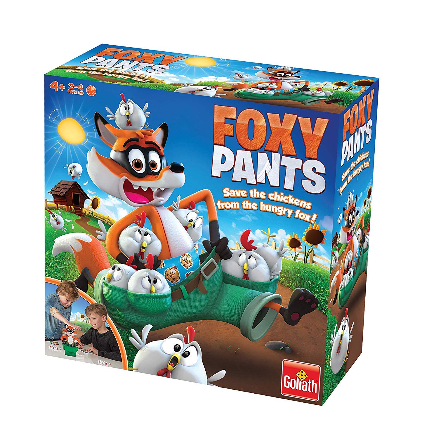 Goliath Foxy Pants Game - Save the Chickens from the Hungry Fox, Board Game for Kids, Ages 4+ 6