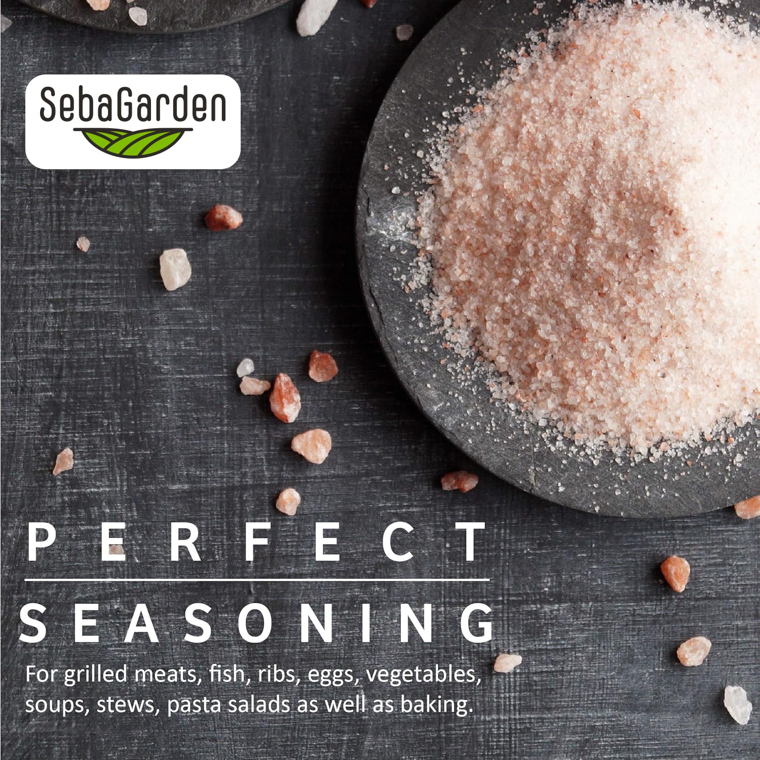 Seba Garden - 100% Pure Himalayan Pink Salt (Extra Fine, 1kg Resealable Doypack) 6